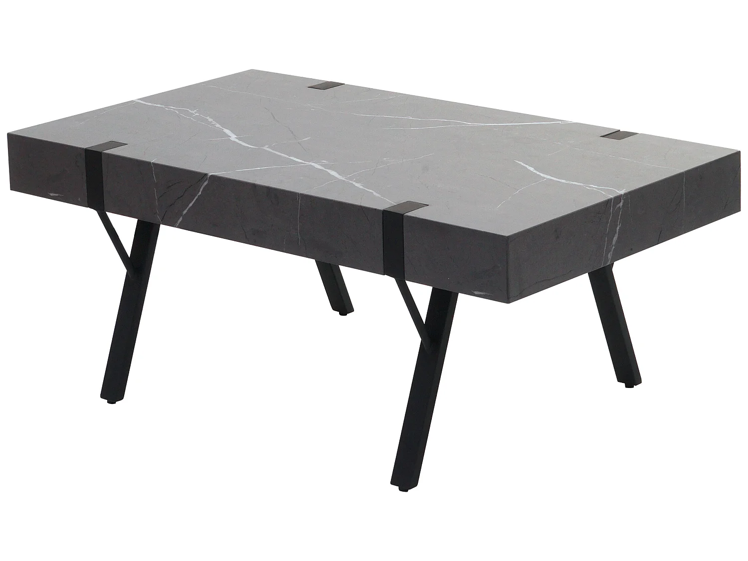 Salontafel MCW-L54,  marmer look grijs