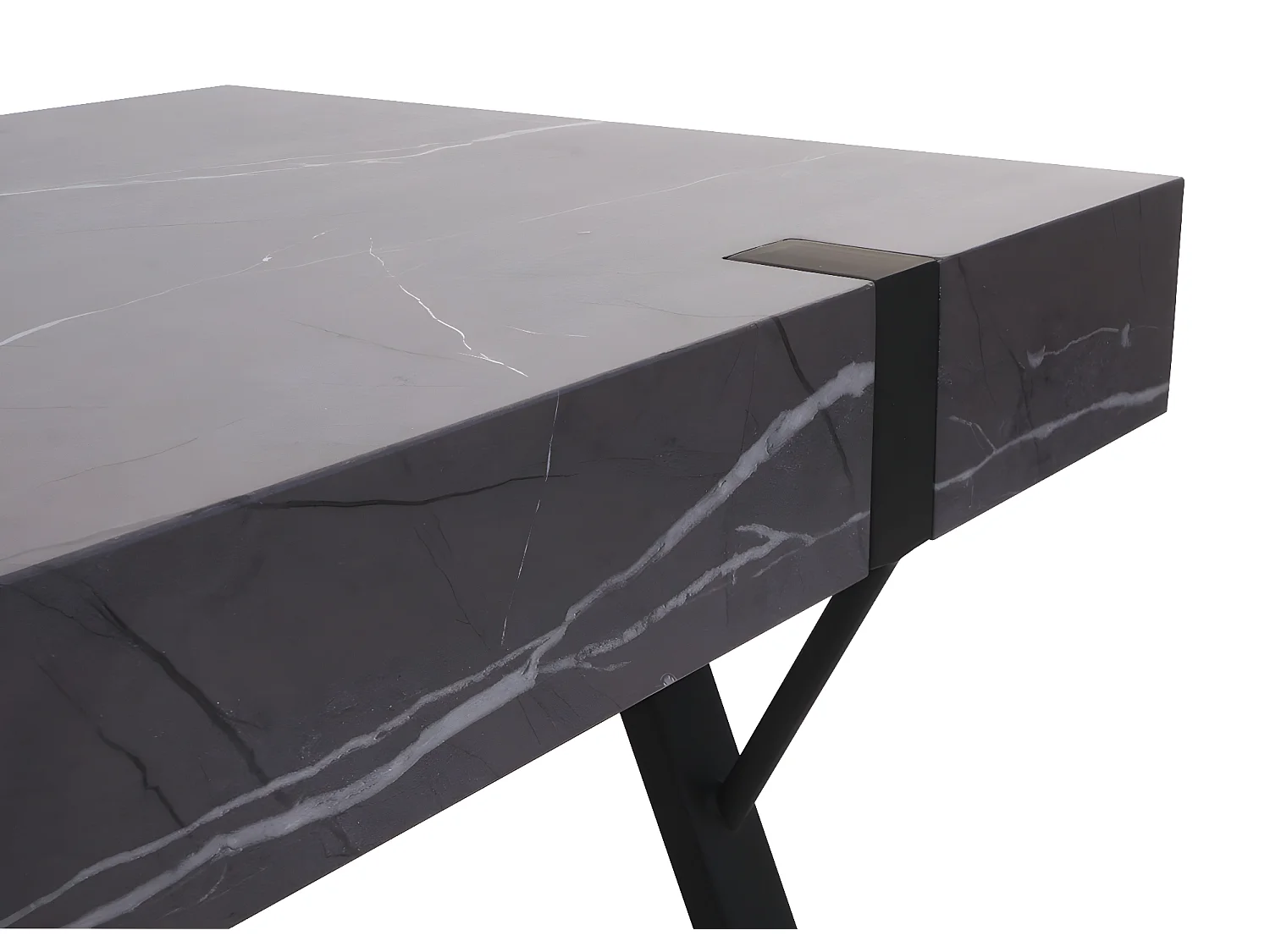 Salontafel MCW-L54,  marmer look grijs