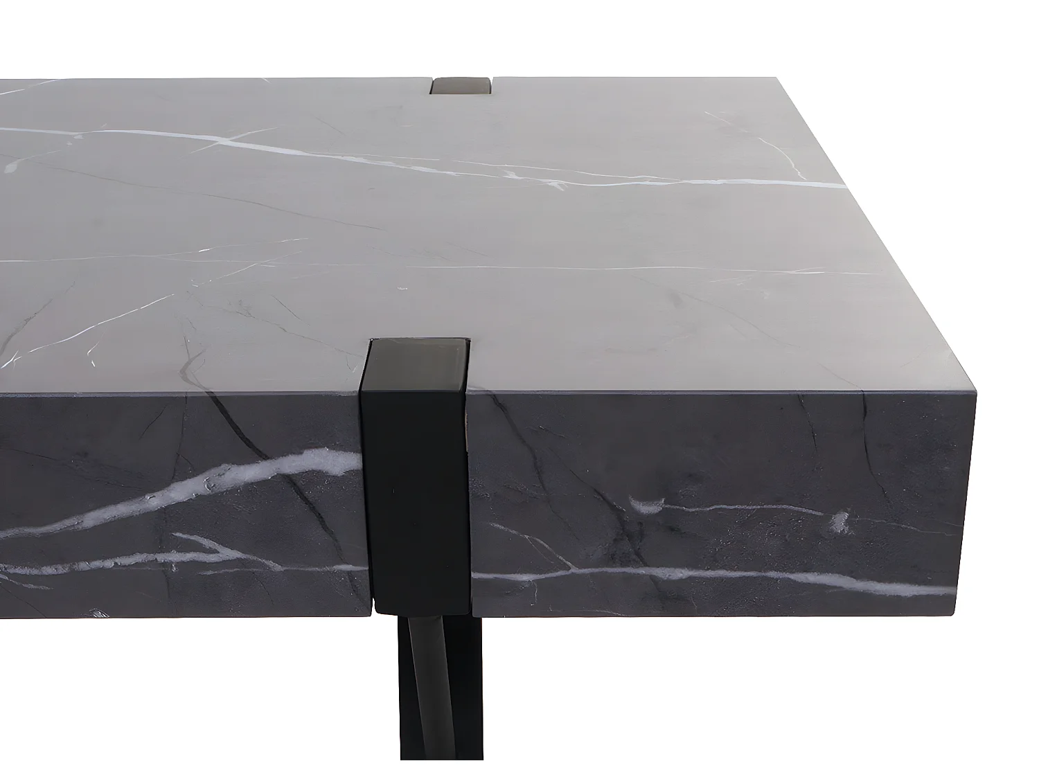 Salontafel MCW-L54,  marmer look grijs