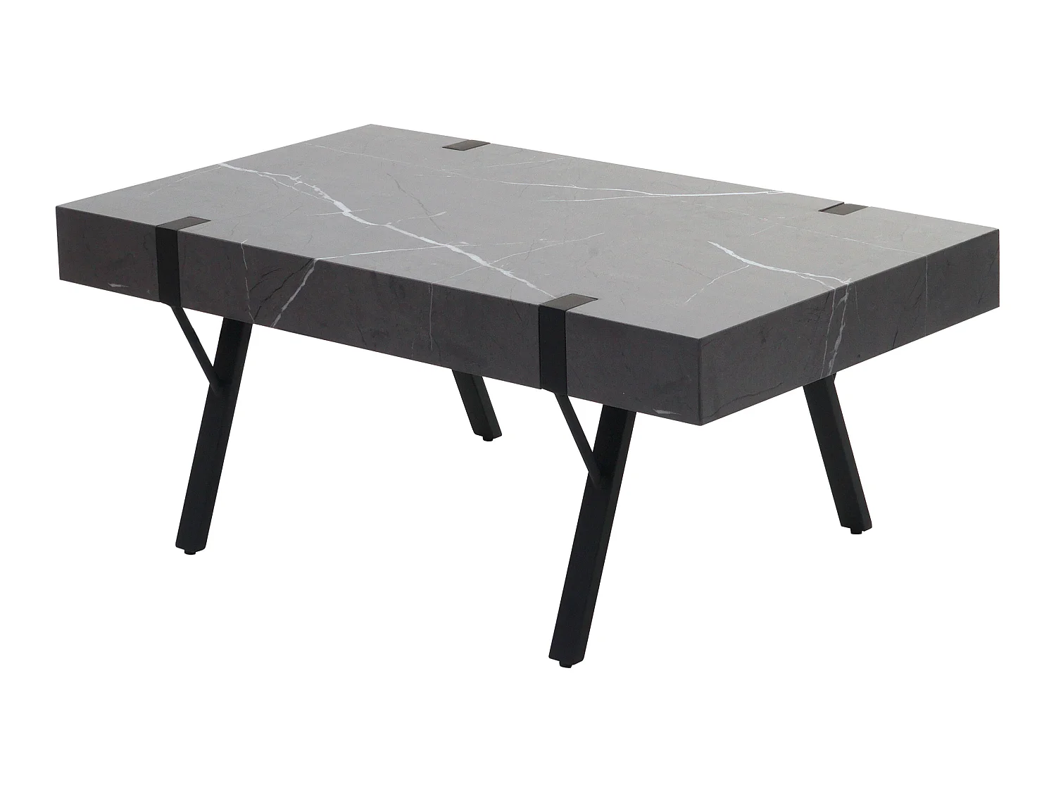 Table basse MCW-L54,  aspect marbre gris