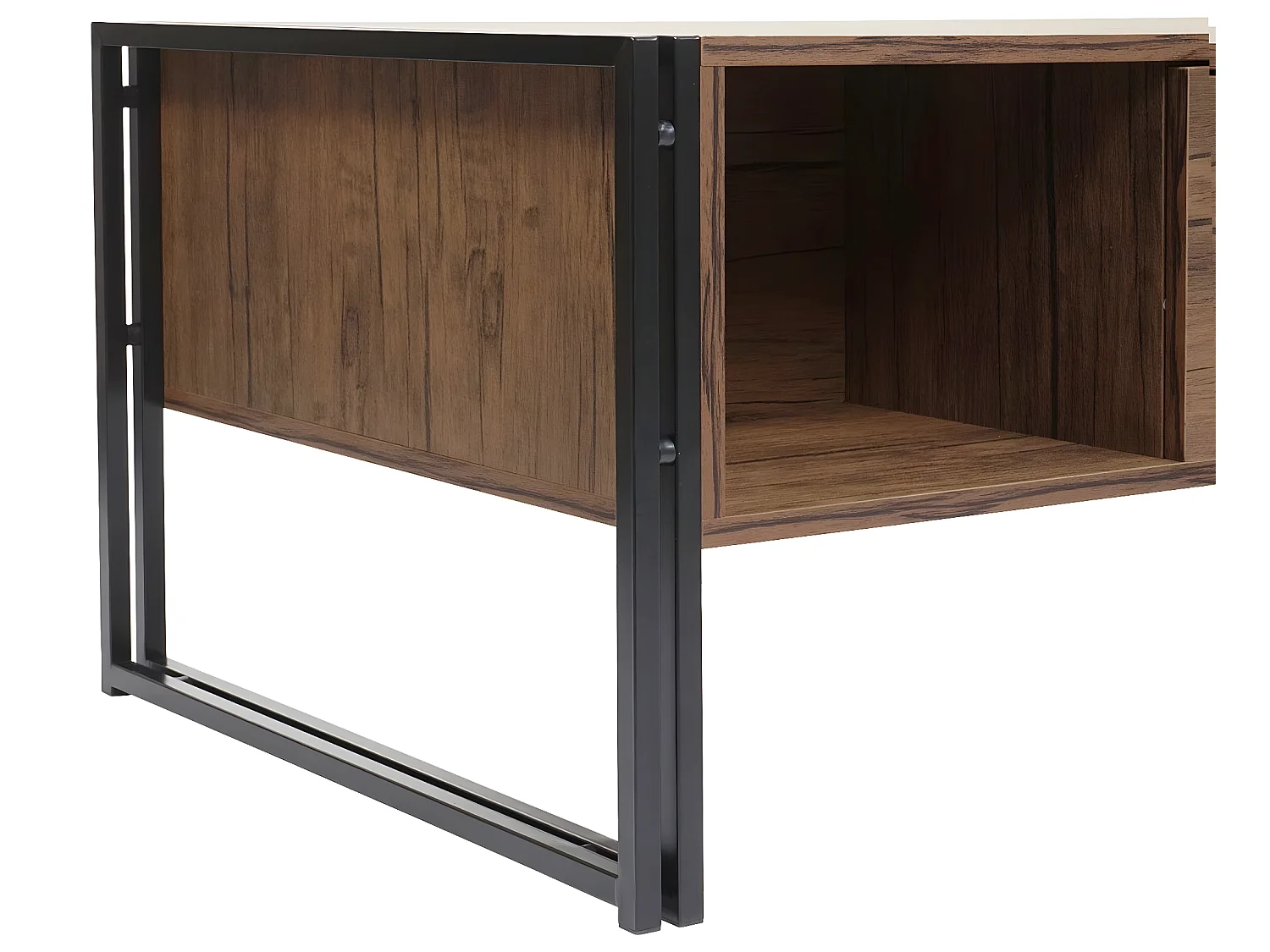 Table basse MCW-A27b,  aspect chêne sauvage