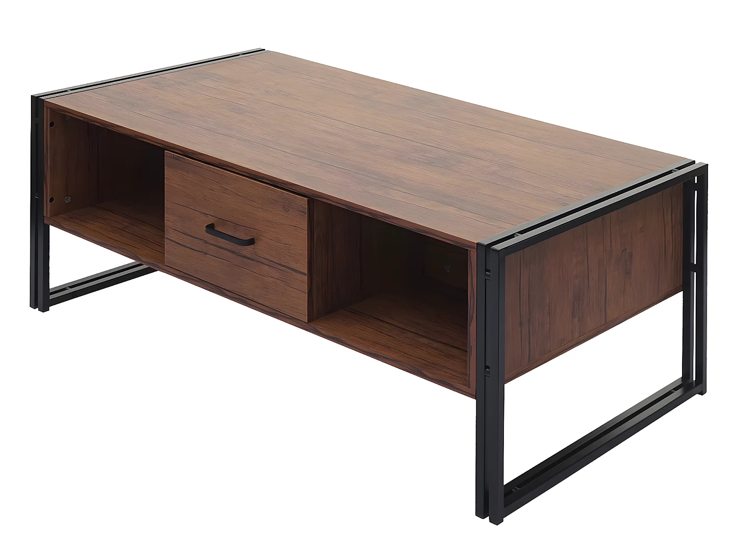 Table basse MCW-A27b,  aspect chêne sauvage