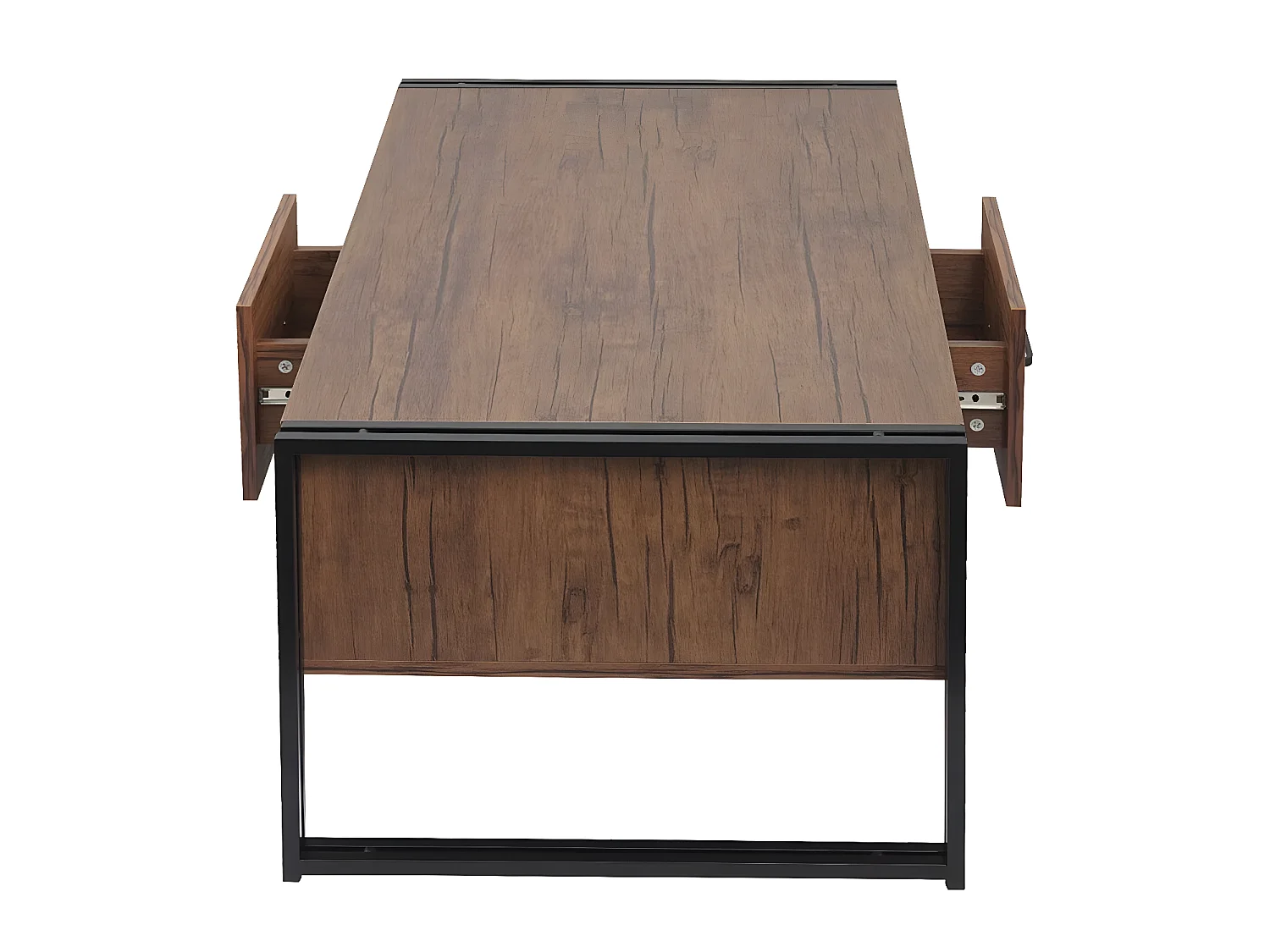 Table basse MCW-A27b,  aspect chêne sauvage