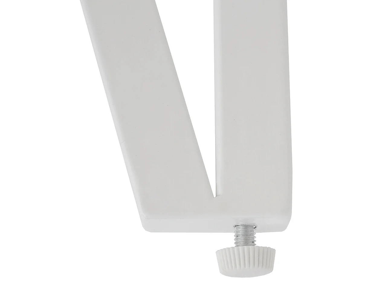 Salontafel Genk T574,  eiken, lichtgekleurde metalen poten