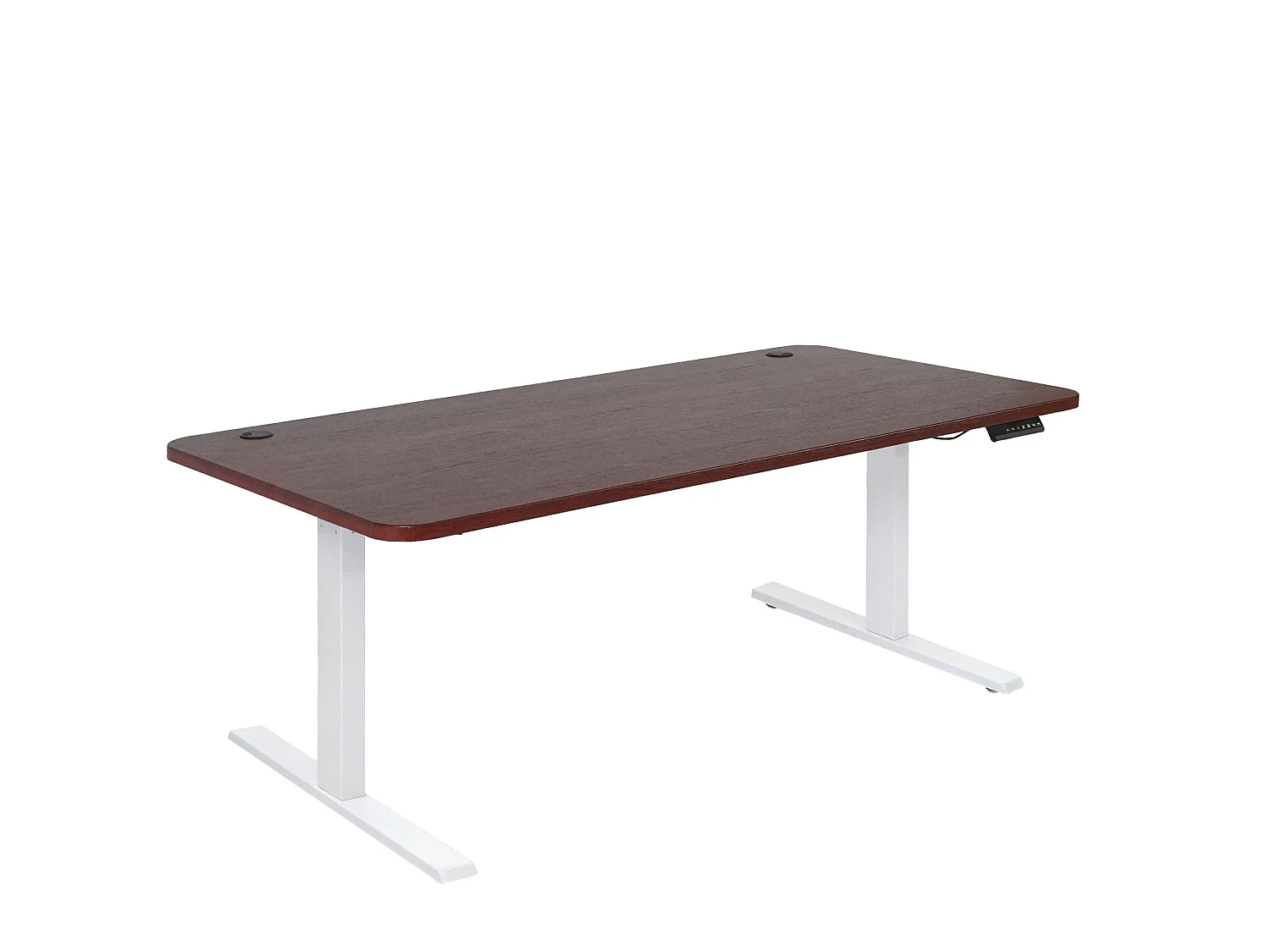 Schreibtisch MCW-D40, Kirsch-Dekor, weiß