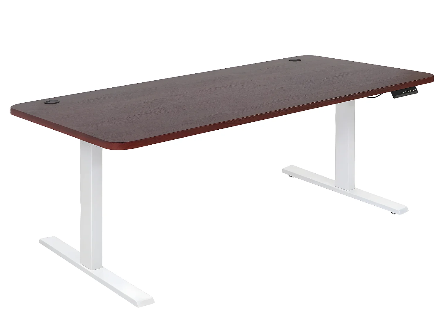 Schreibtisch MCW-D40, Kirsch-Dekor, weiß