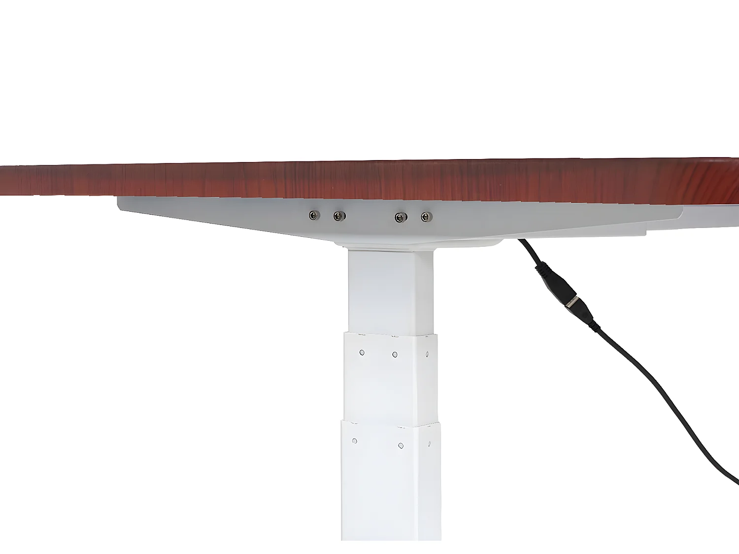 Schreibtisch MCW-D40, Kirsch-Dekor, weiß