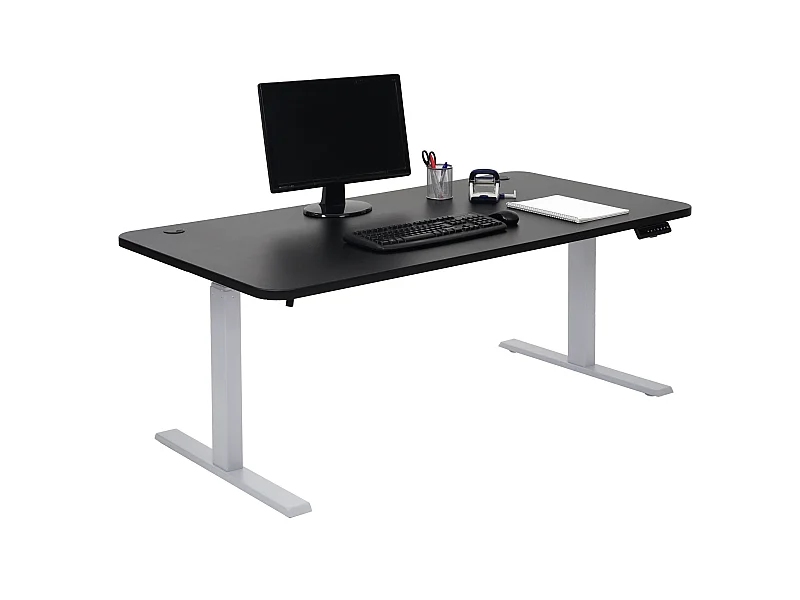 Schreibtisch MCW-D40, Schwarz, grau