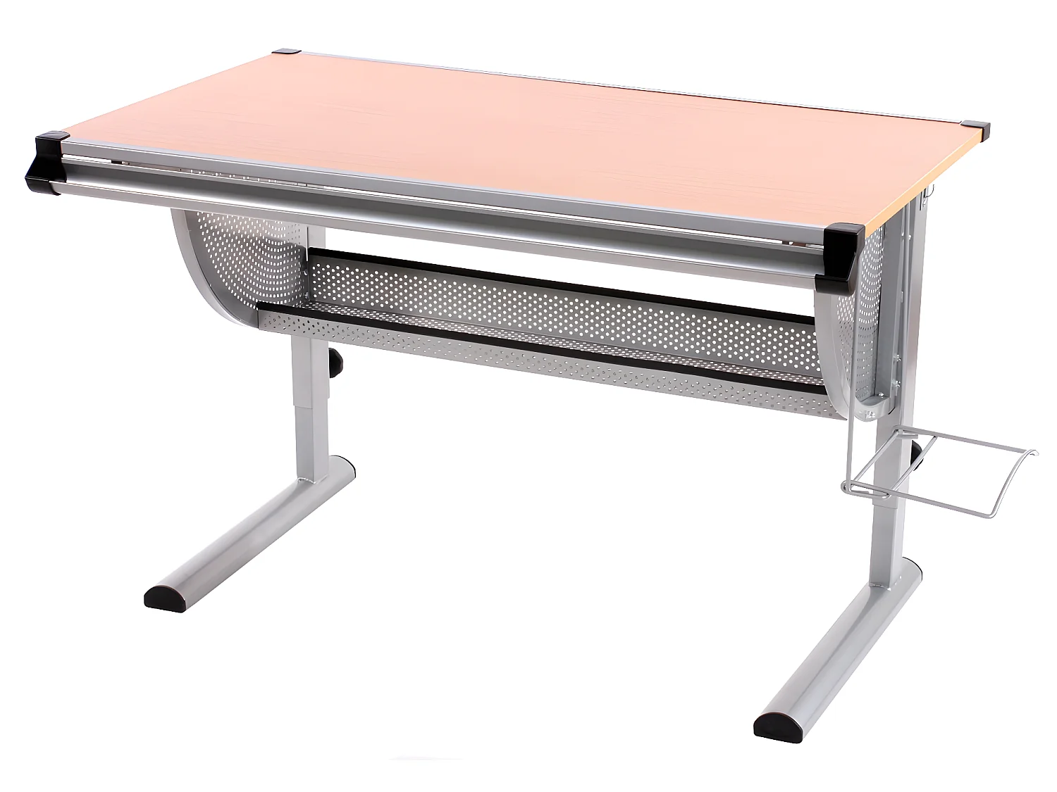 Biurko szkolne Preston,  naturalny, buk