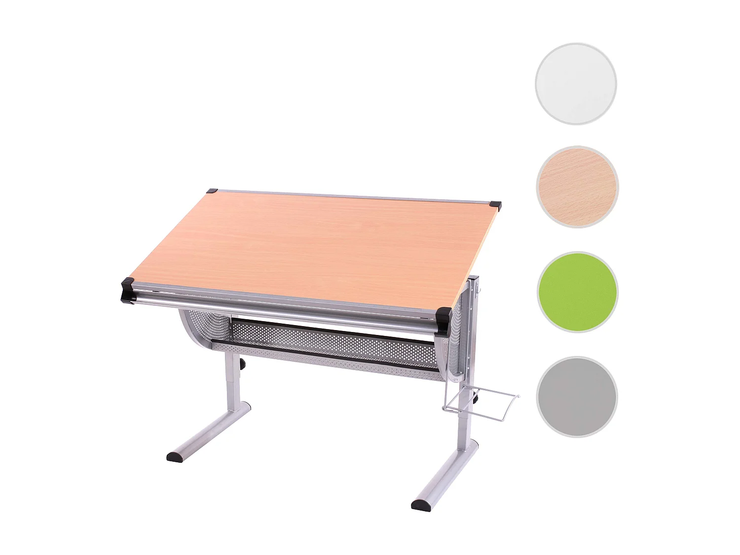 Biurko szkolne Preston,  naturalny, buk