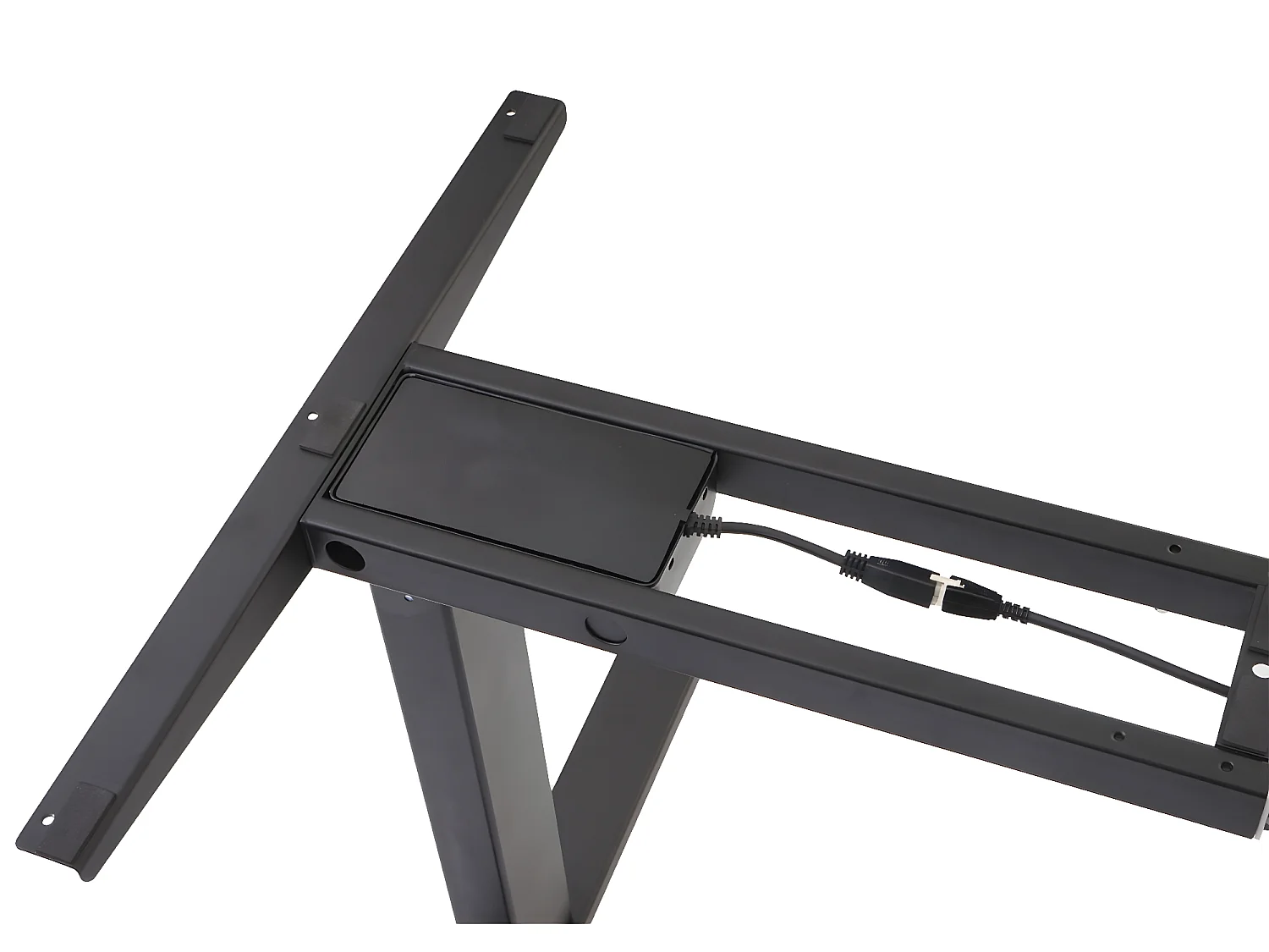 Gestell MCW-D40 für Schreibtisch, Schwarz