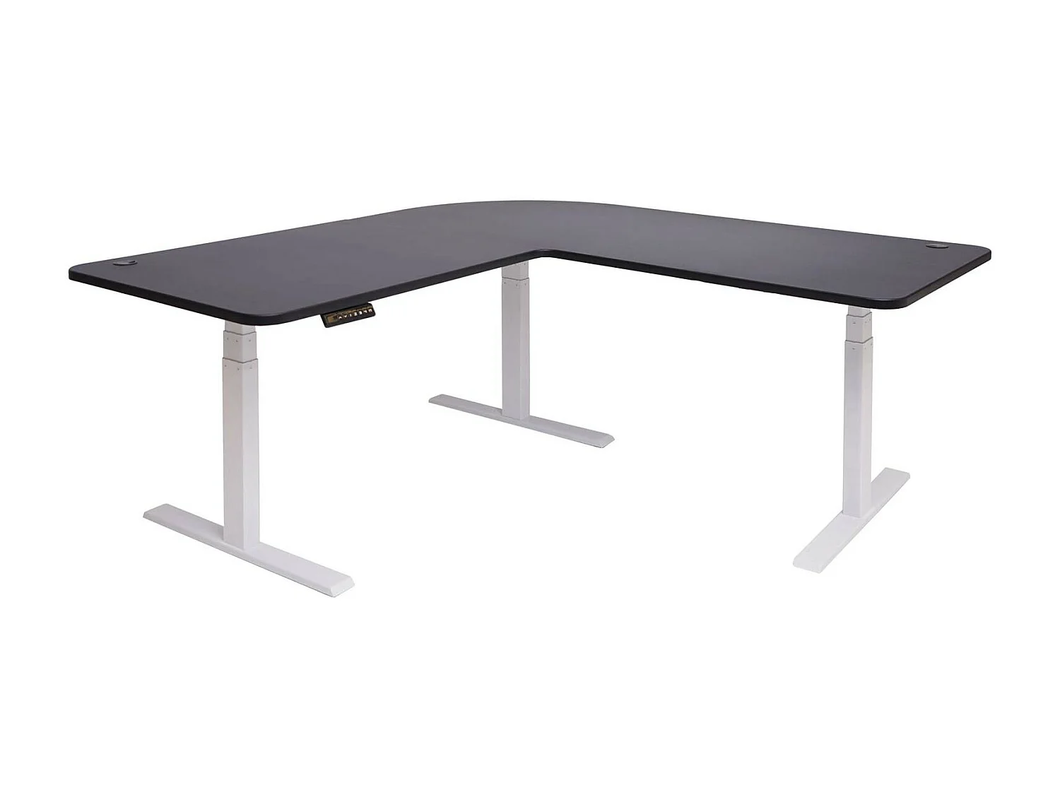 Eck-Schreibtisch MCW-D40, Schwarz, weiß