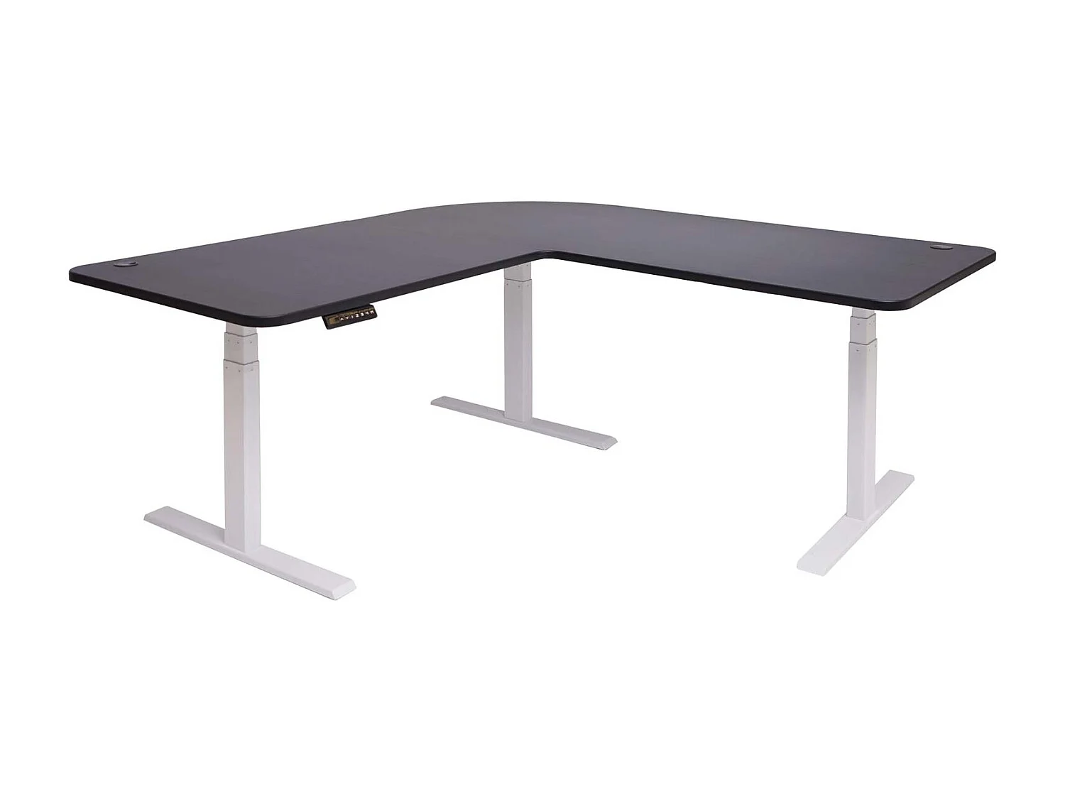 Eck-Schreibtisch MCW-D40, Schwarz, weiß