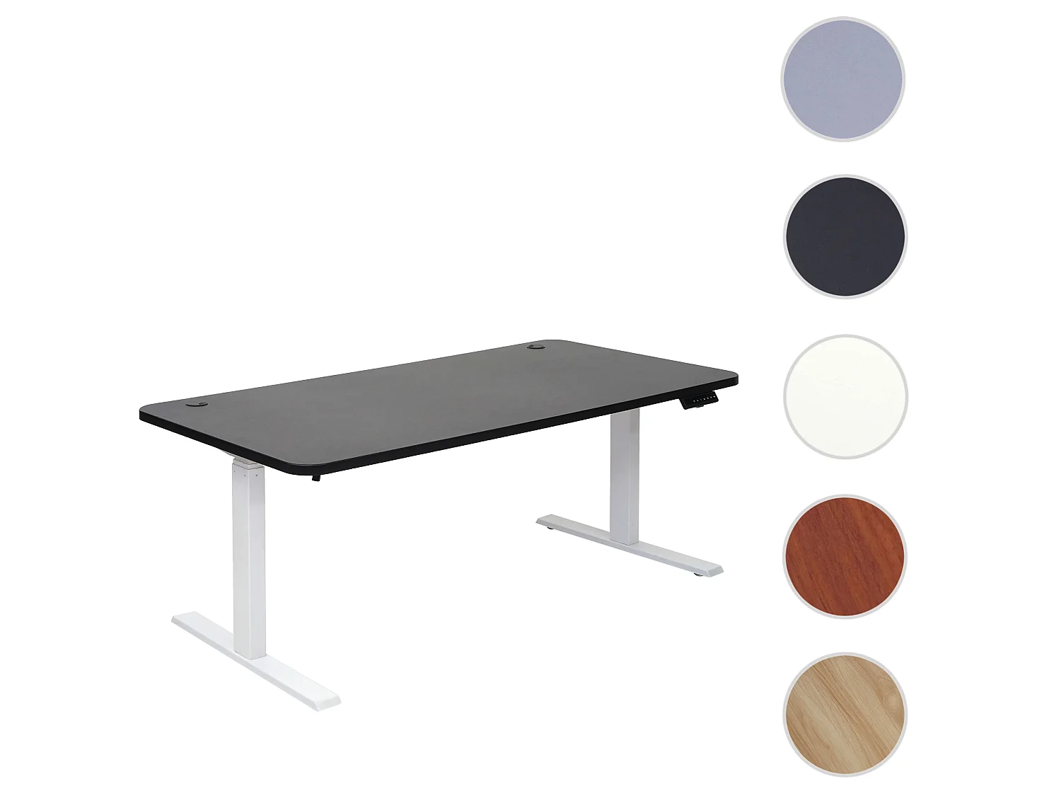 Schreibtisch MCW-D40, Schwarz, weiß