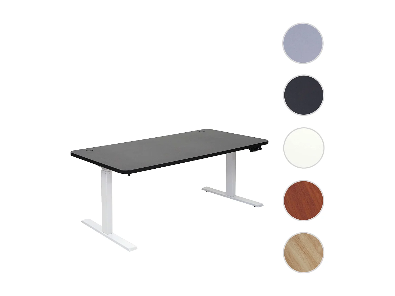 Schreibtisch MCW-D40, Schwarz, weiß