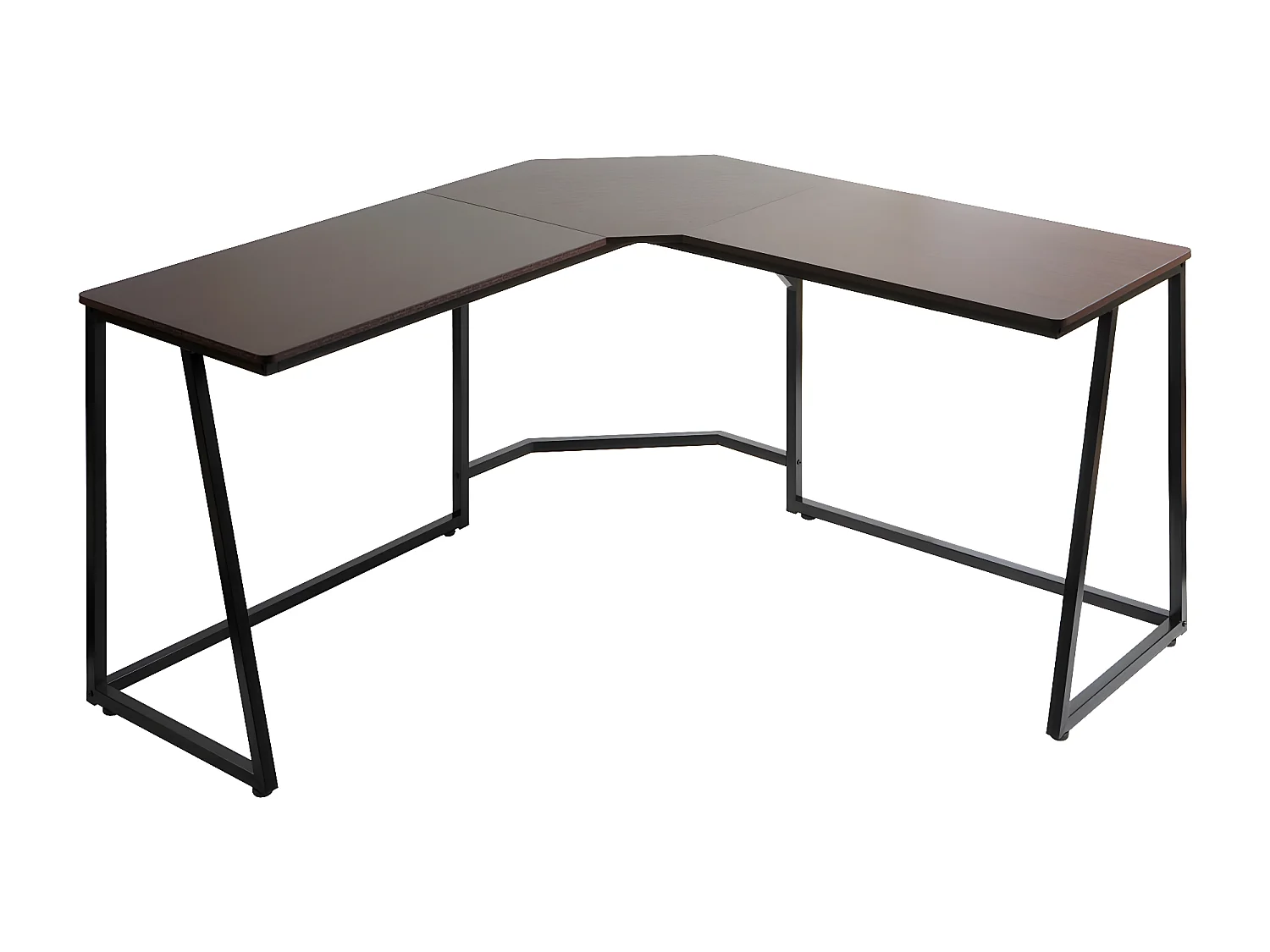 Biurko narożne MCW-K66,  ciemny brąz