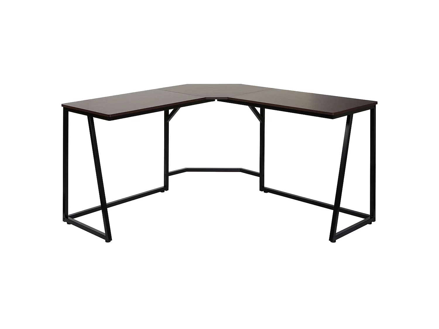 Bureau d'angle MCW-K66,  brun foncé