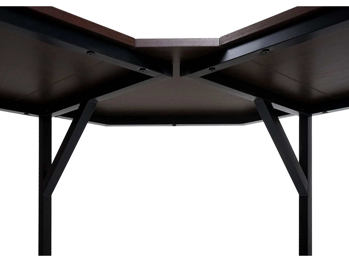 Bureau d'angle MCW-K66,  brun foncé