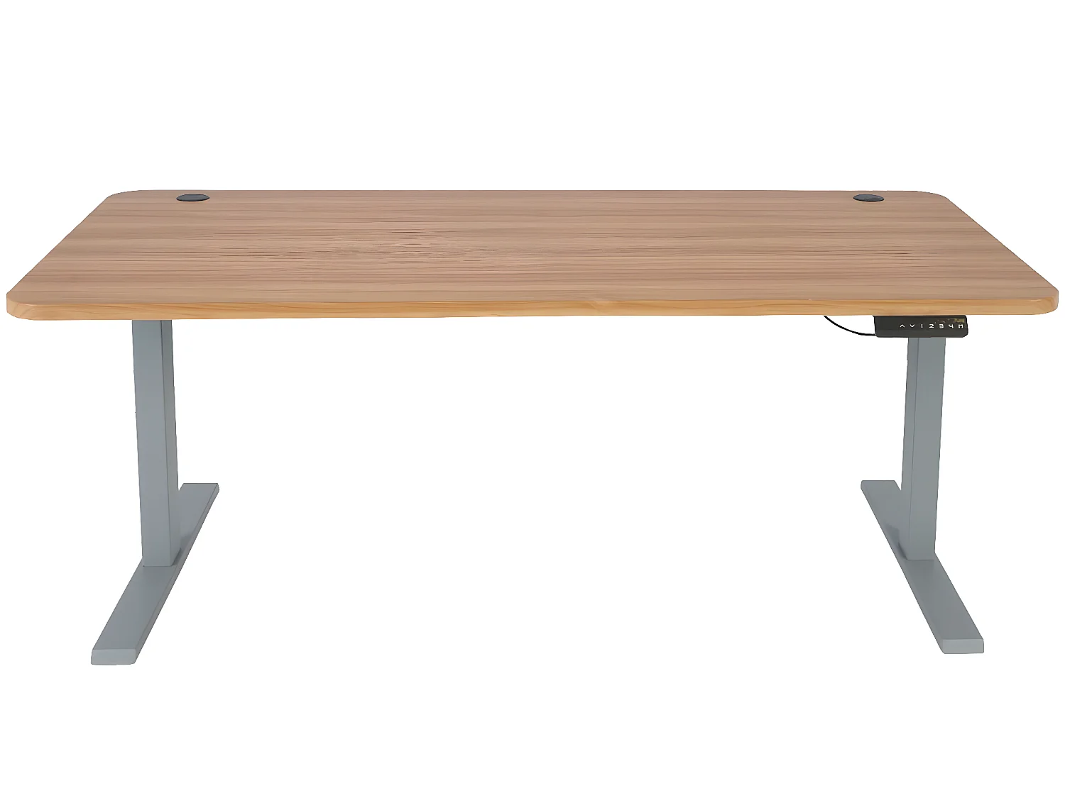 Schreibtisch MCW-D40, Eiche-Dekor, grau