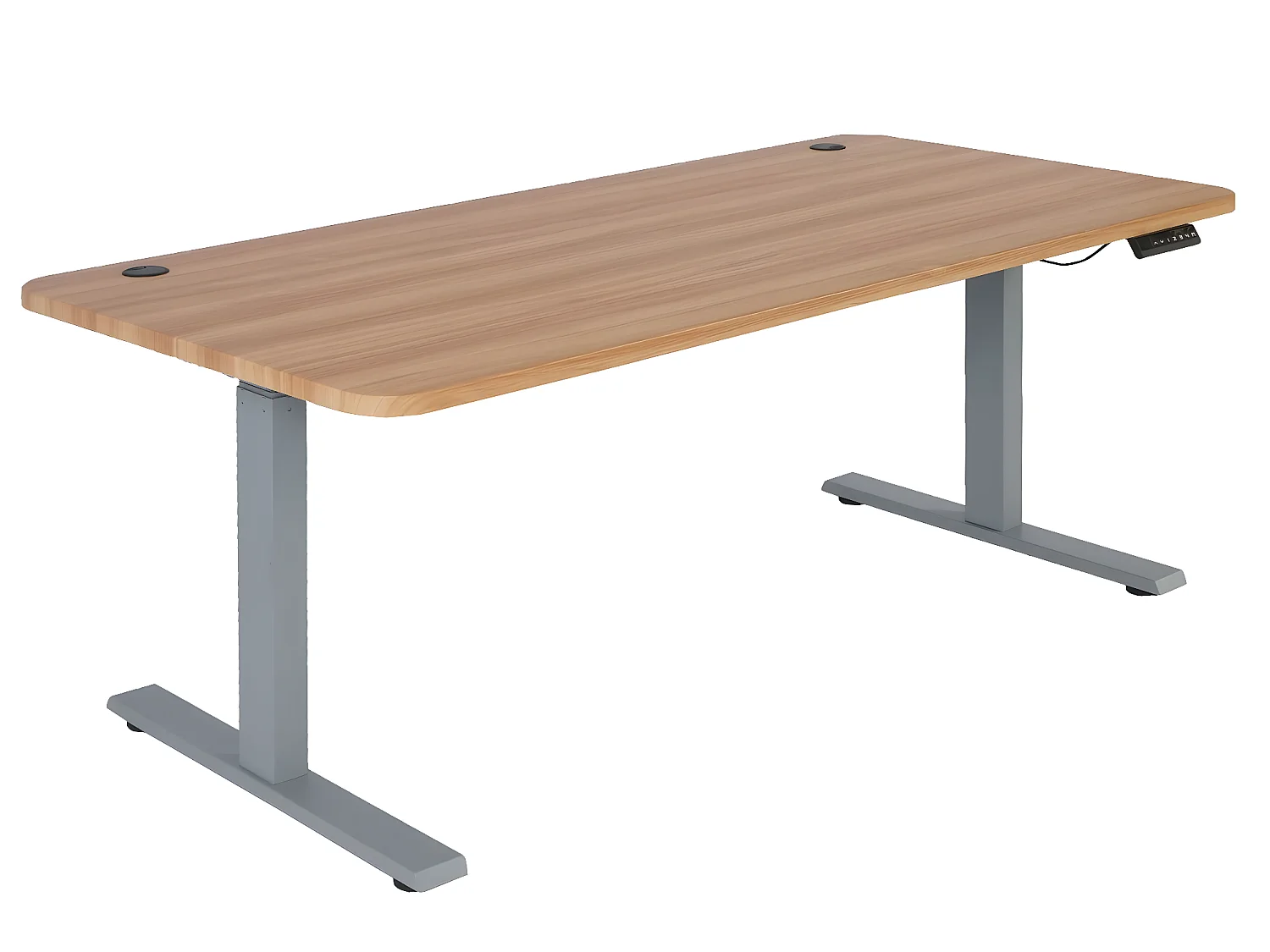 Schreibtisch MCW-D40, Eiche-Dekor, grau