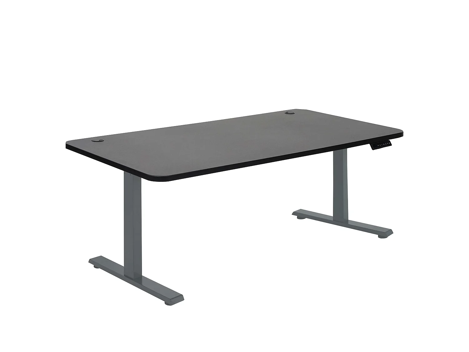 Schreibtisch MCW-D40, Schwarz, anthrazit-grau