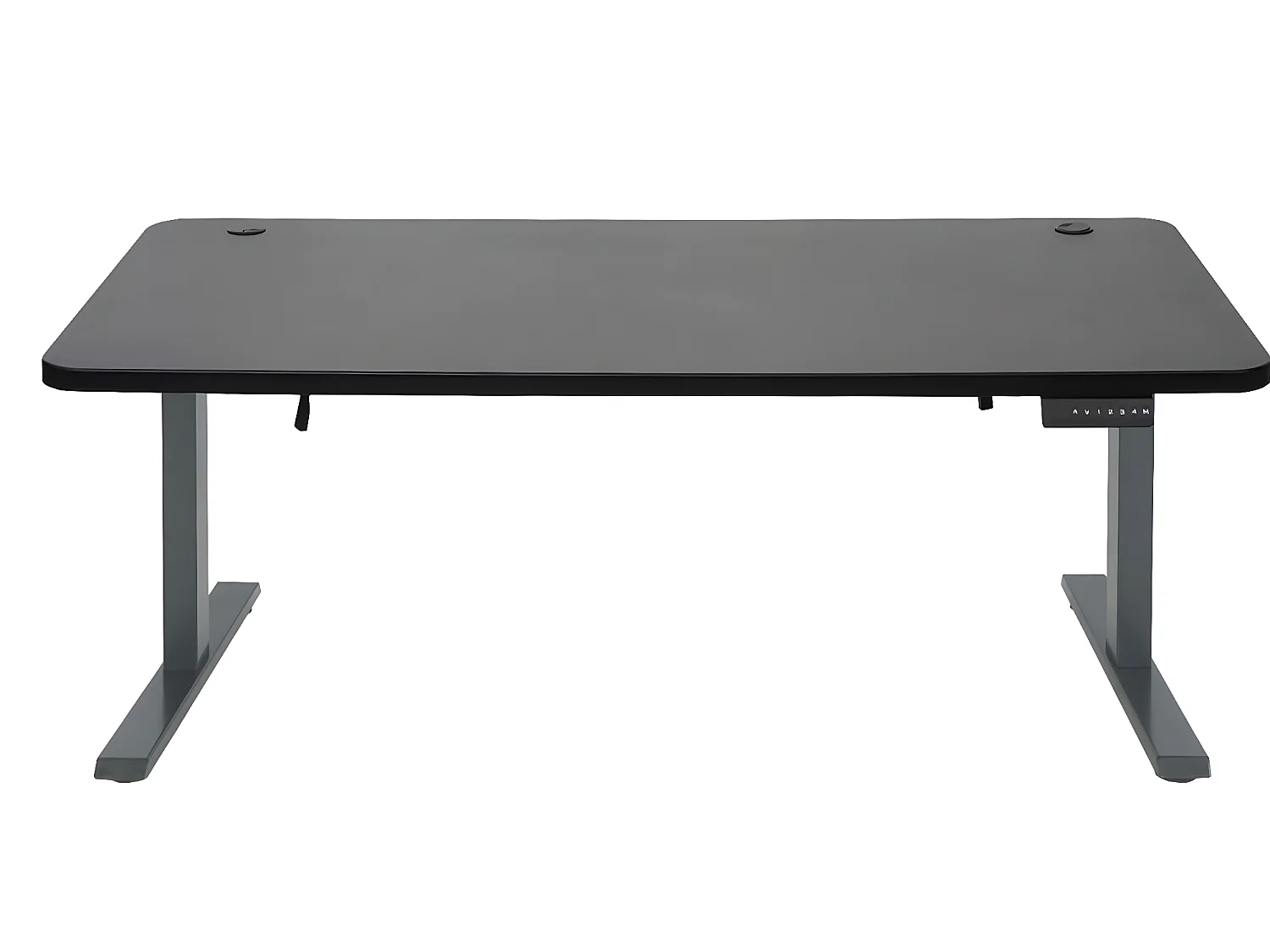 Schreibtisch MCW-D40, Schwarz, anthrazit-grau