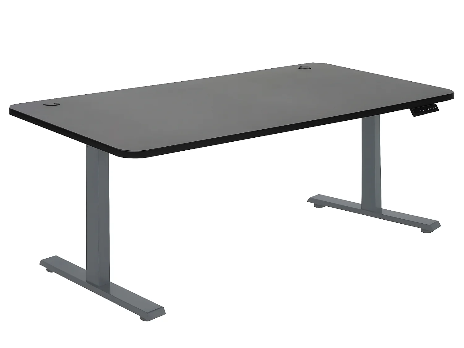 Schreibtisch MCW-D40, Schwarz, anthrazit-grau