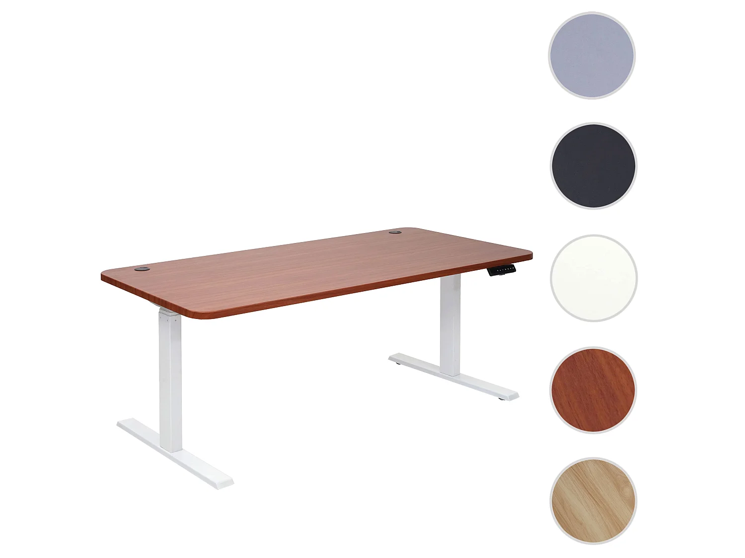 Schreibtisch MCW-D40, Natur, weiß