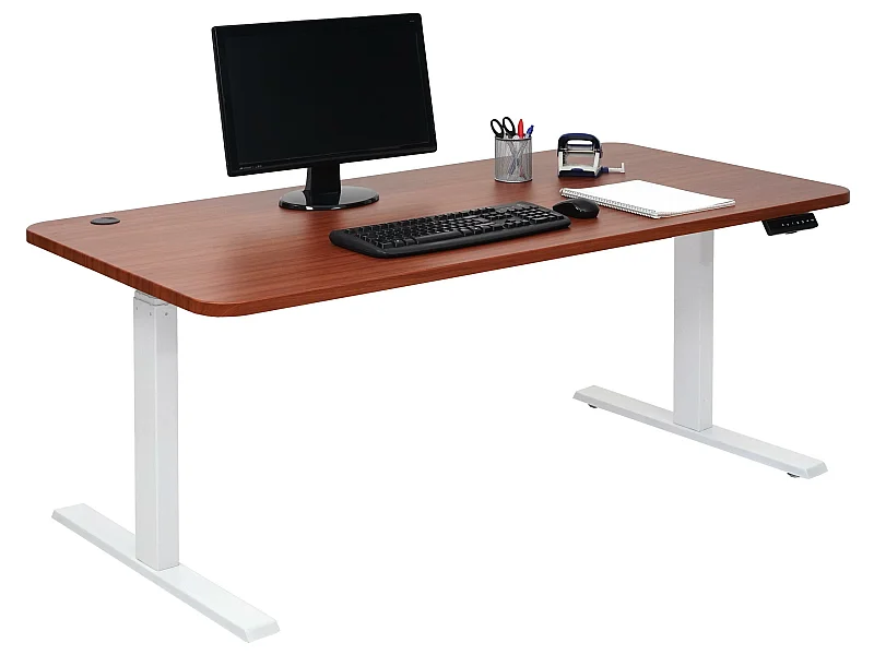 Schreibtisch MCW-D40, Natur, weiß