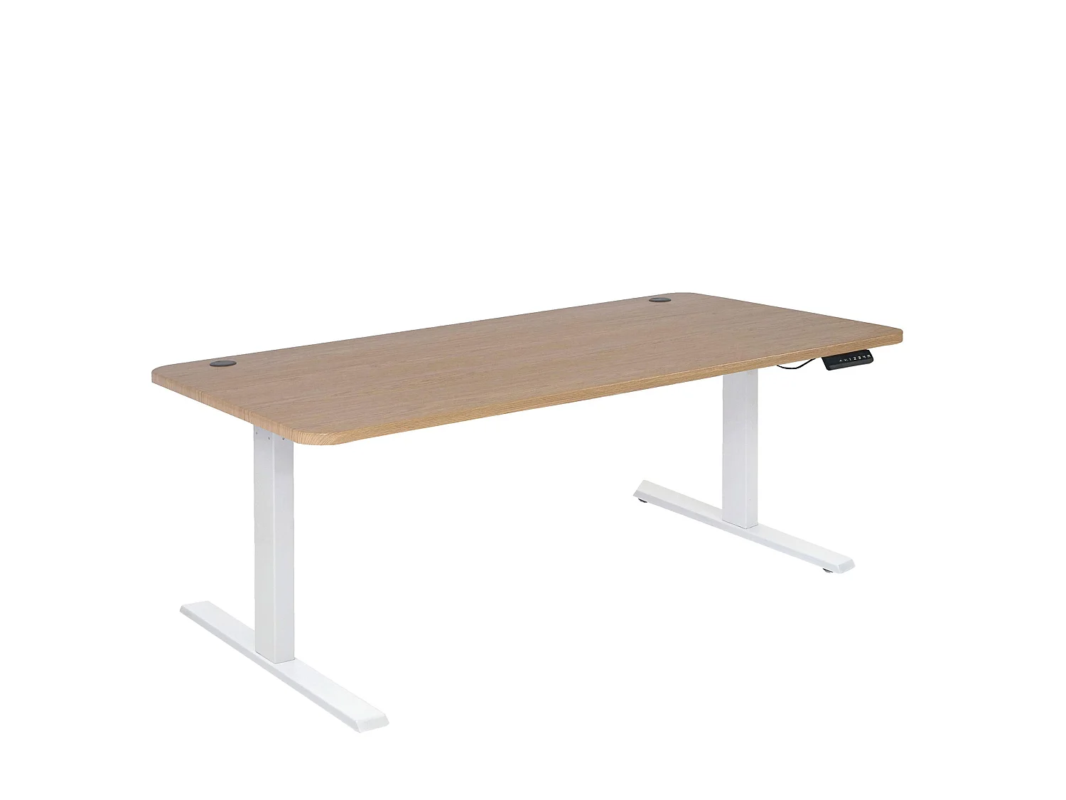 Schreibtisch MCW-D40, Hellbraun, weiß