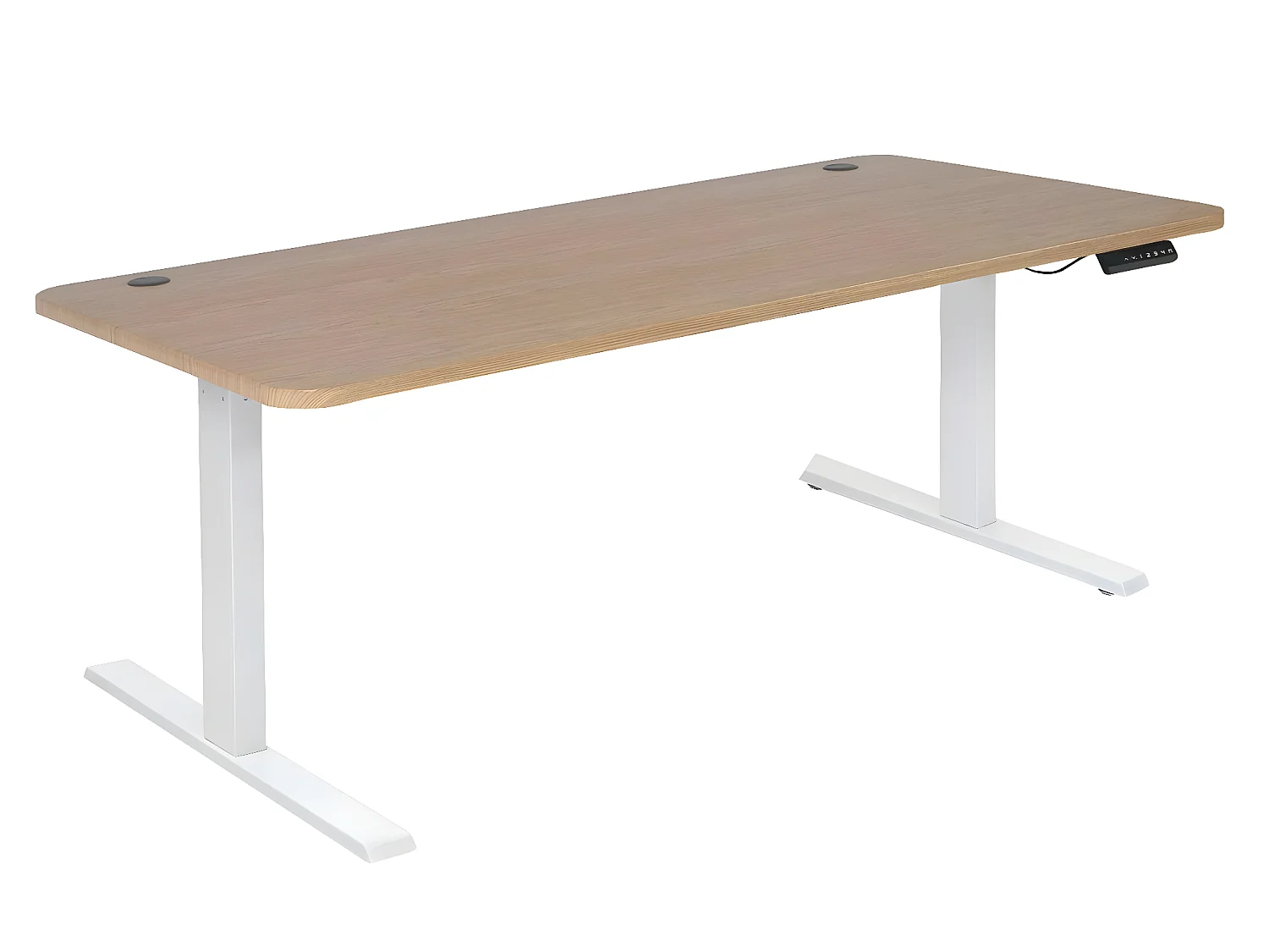 Schreibtisch MCW-D40, Hellbraun, weiß