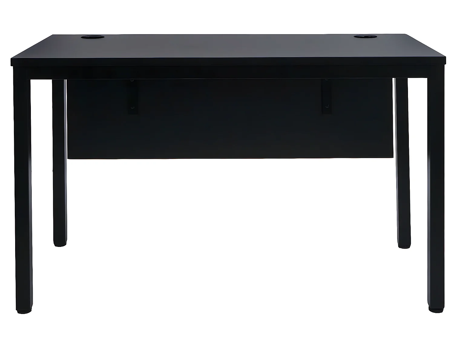 Scrivania ufficio studio MCW-E94 MDF rivestimento melaminico nero