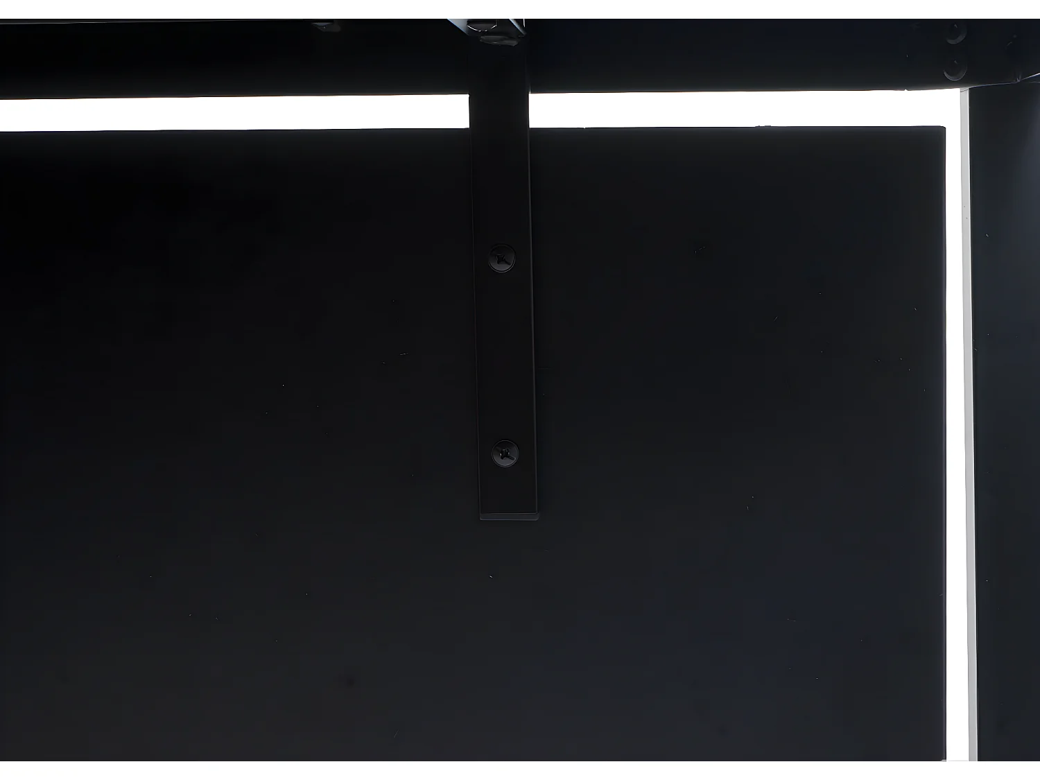 Scrivania ufficio studio MCW-E94 MDF rivestimento melaminico nero