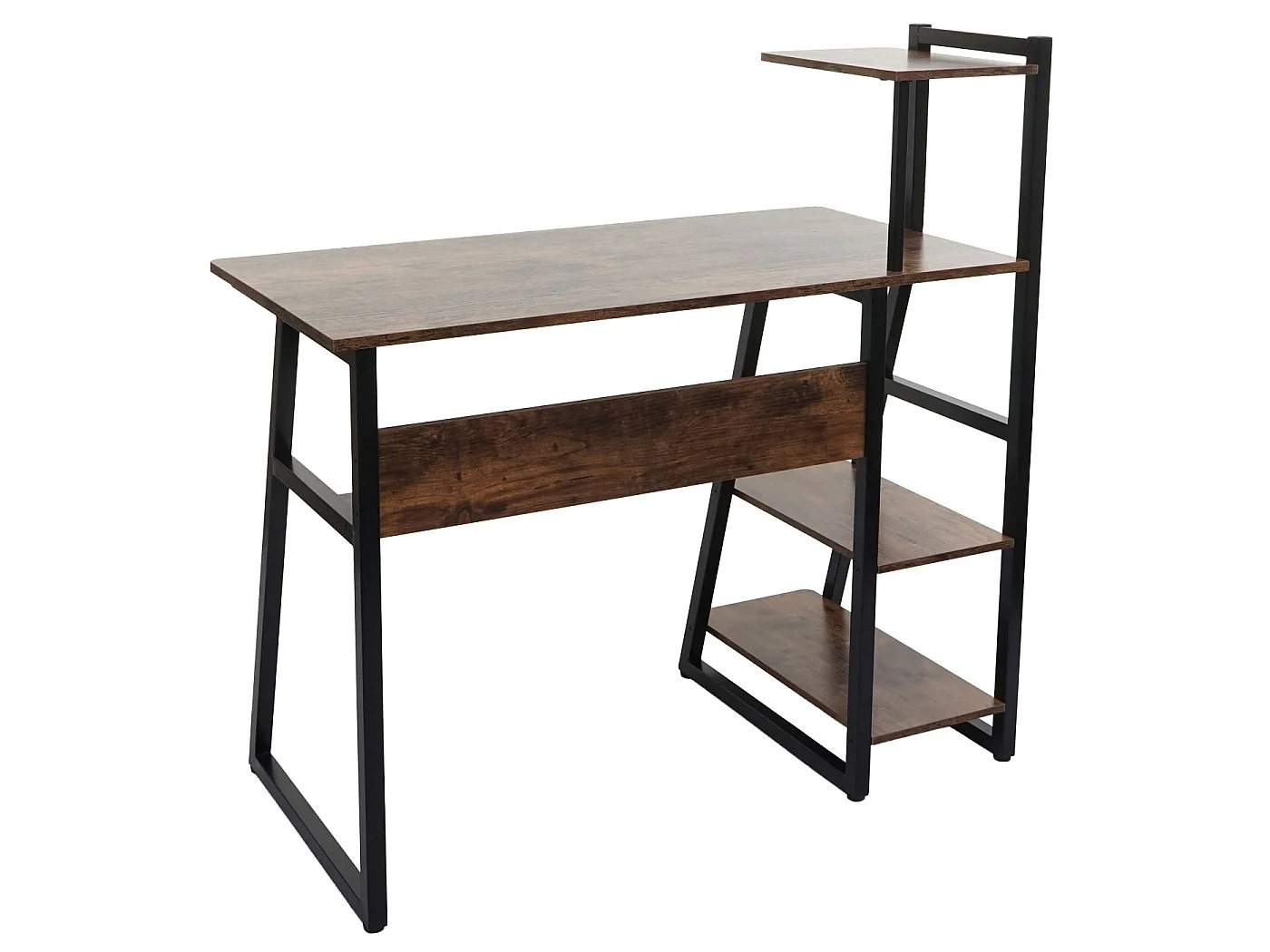 Bureau avec étagère MCW-K68,  brun