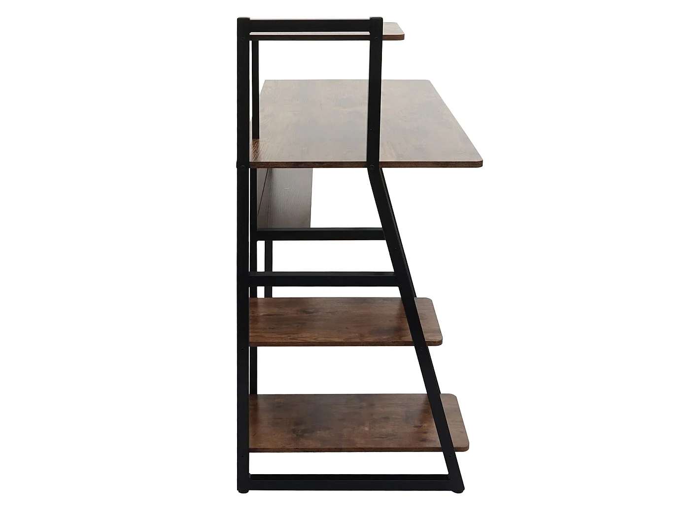 Bureau avec étagère MCW-K68,  brun