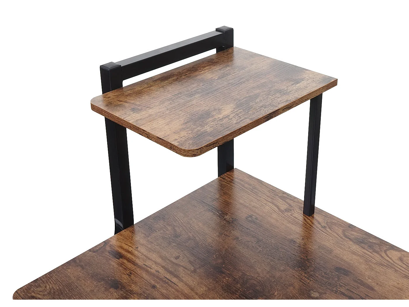 Bureau avec étagère MCW-K68,  brun