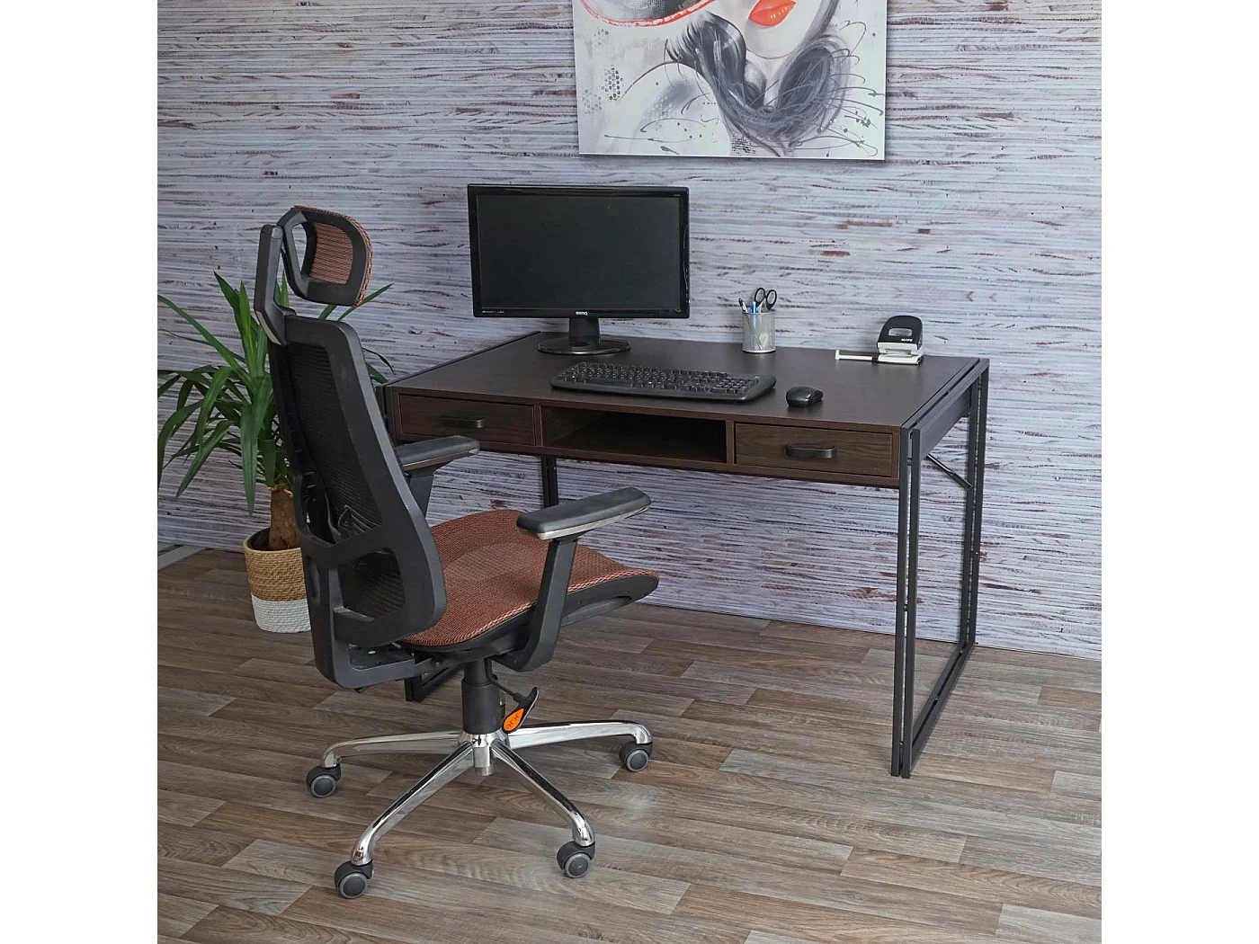 Bureau MCW-A27,  brun foncé