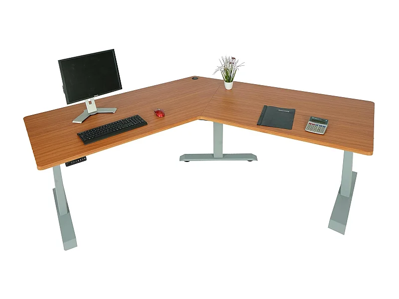 Schreibtisch MCW-D40, Natur, grau