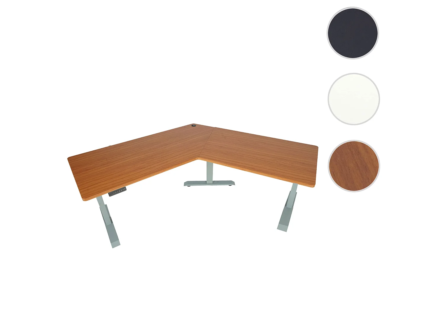 Schreibtisch MCW-D40, Natur, grau