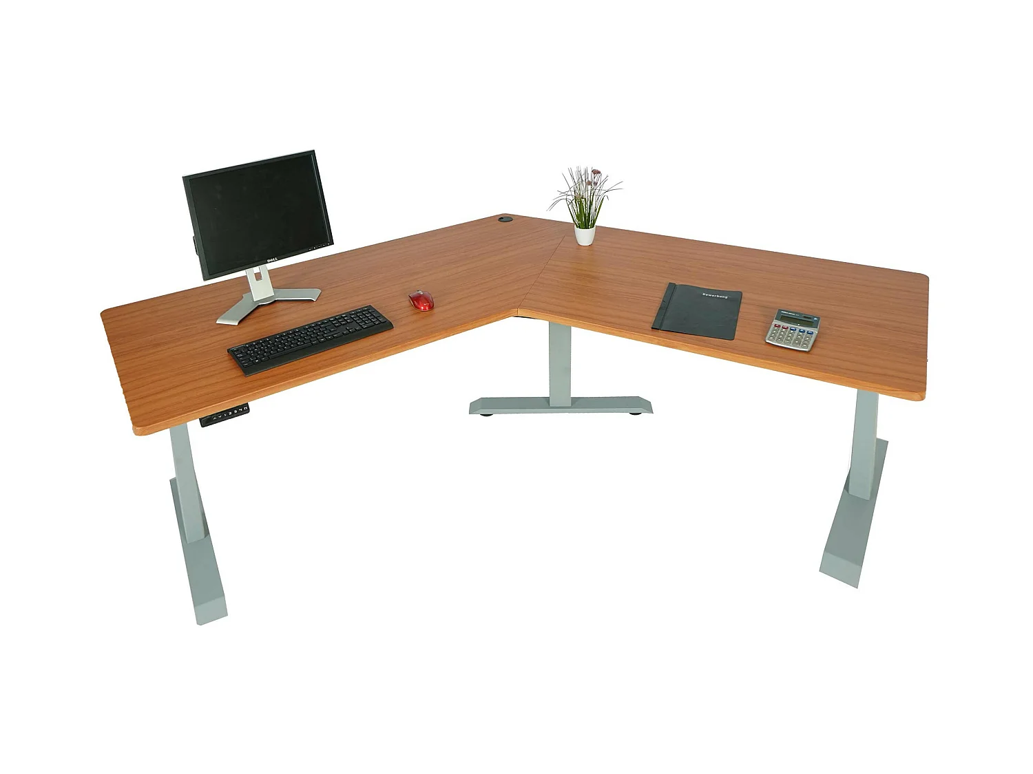Schreibtisch MCW-D40, Natur, grau