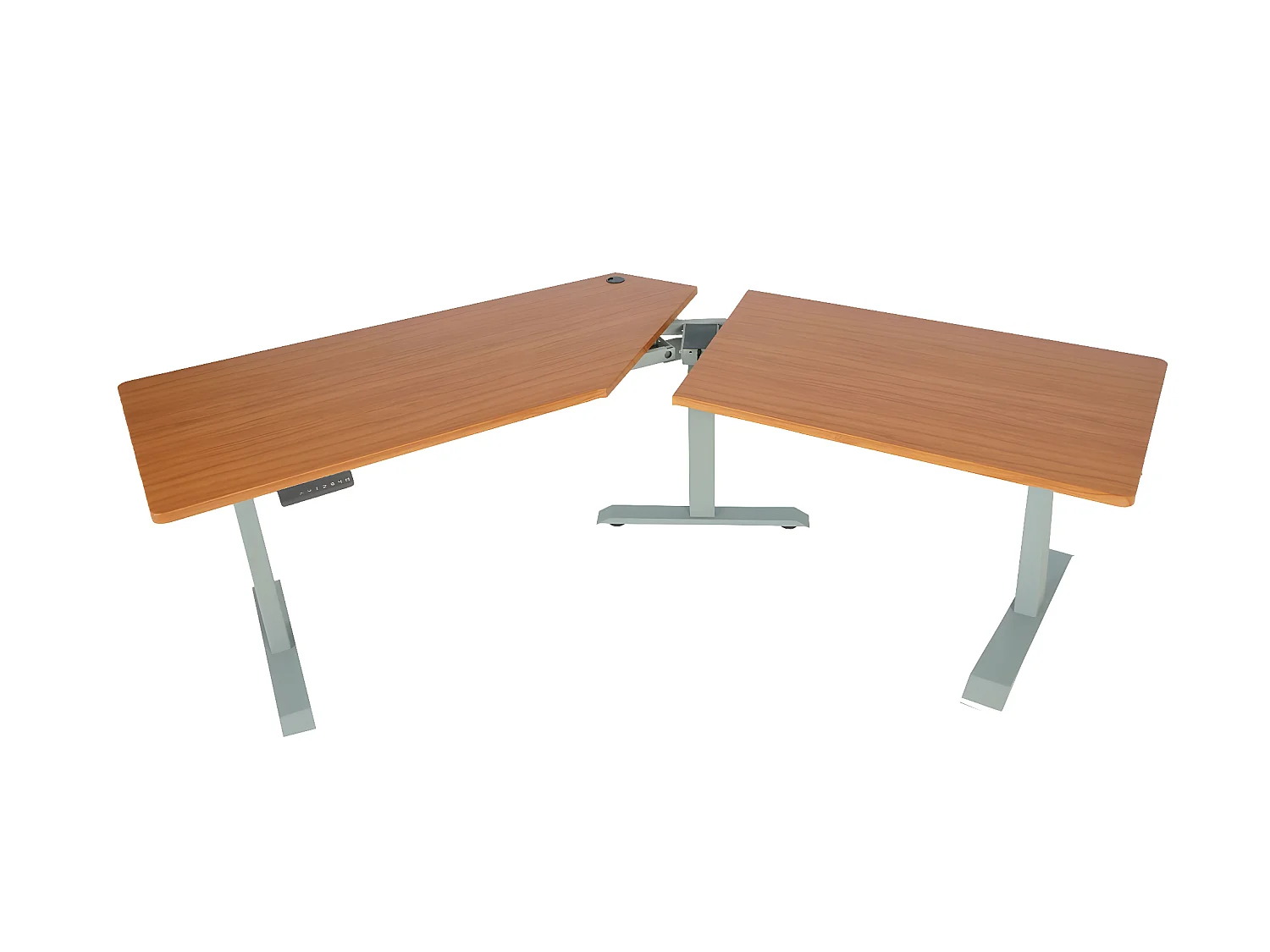 Schreibtisch MCW-D40, Natur, grau