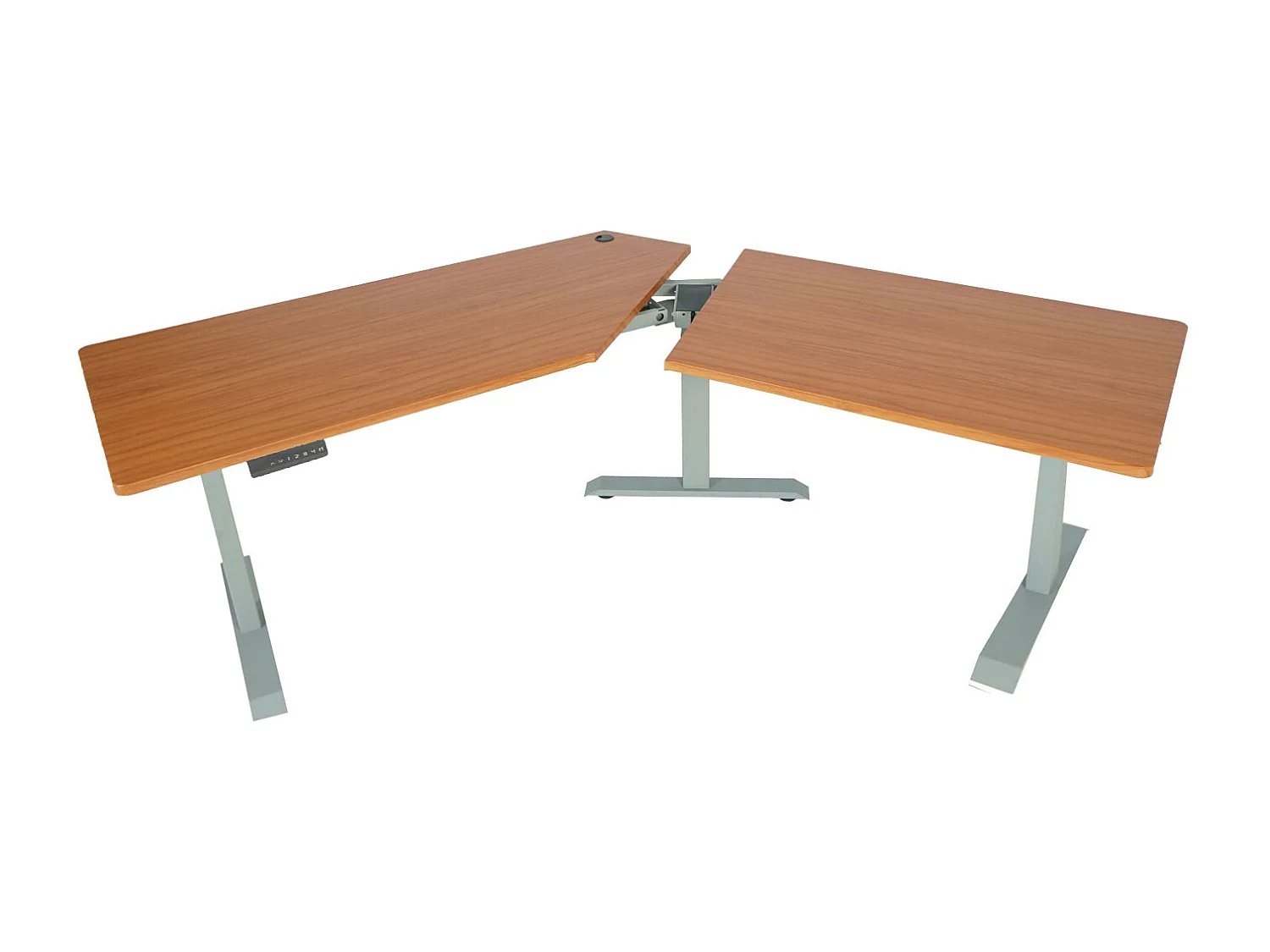 Schreibtisch MCW-D40, Natur, grau