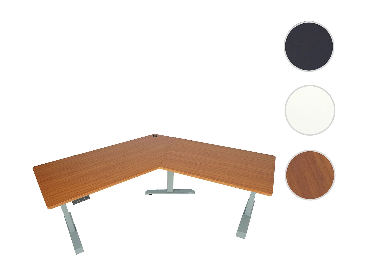 Schreibtisch MCW-D40, Natur, grau