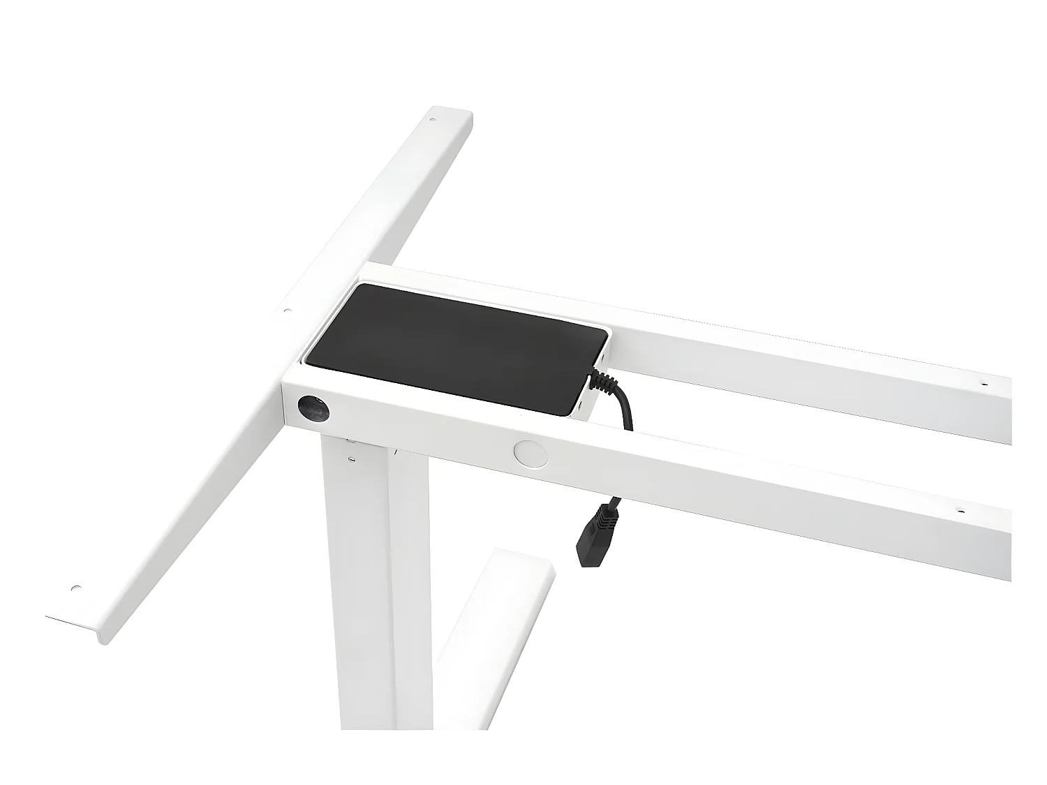 Gestell MCW-D40 für Schreibtisch, Weiß