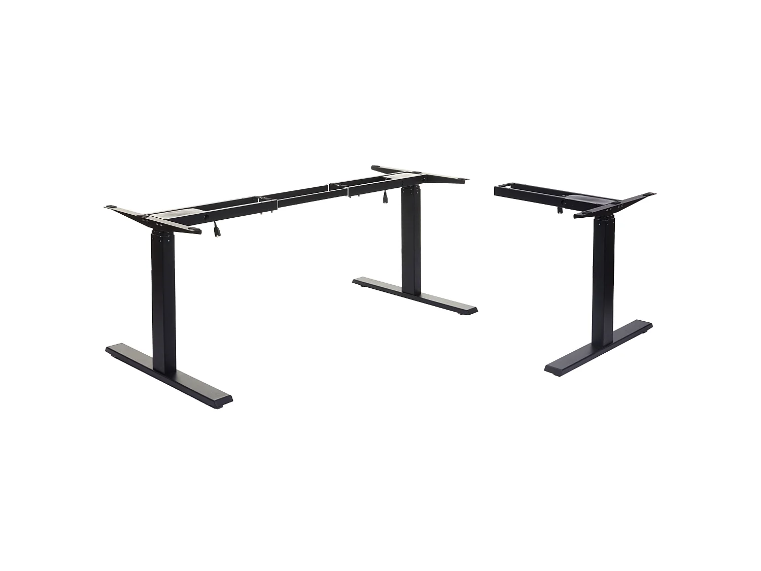 Gestell MCW-D40 für Eck-Schreibtisch, Schwarz