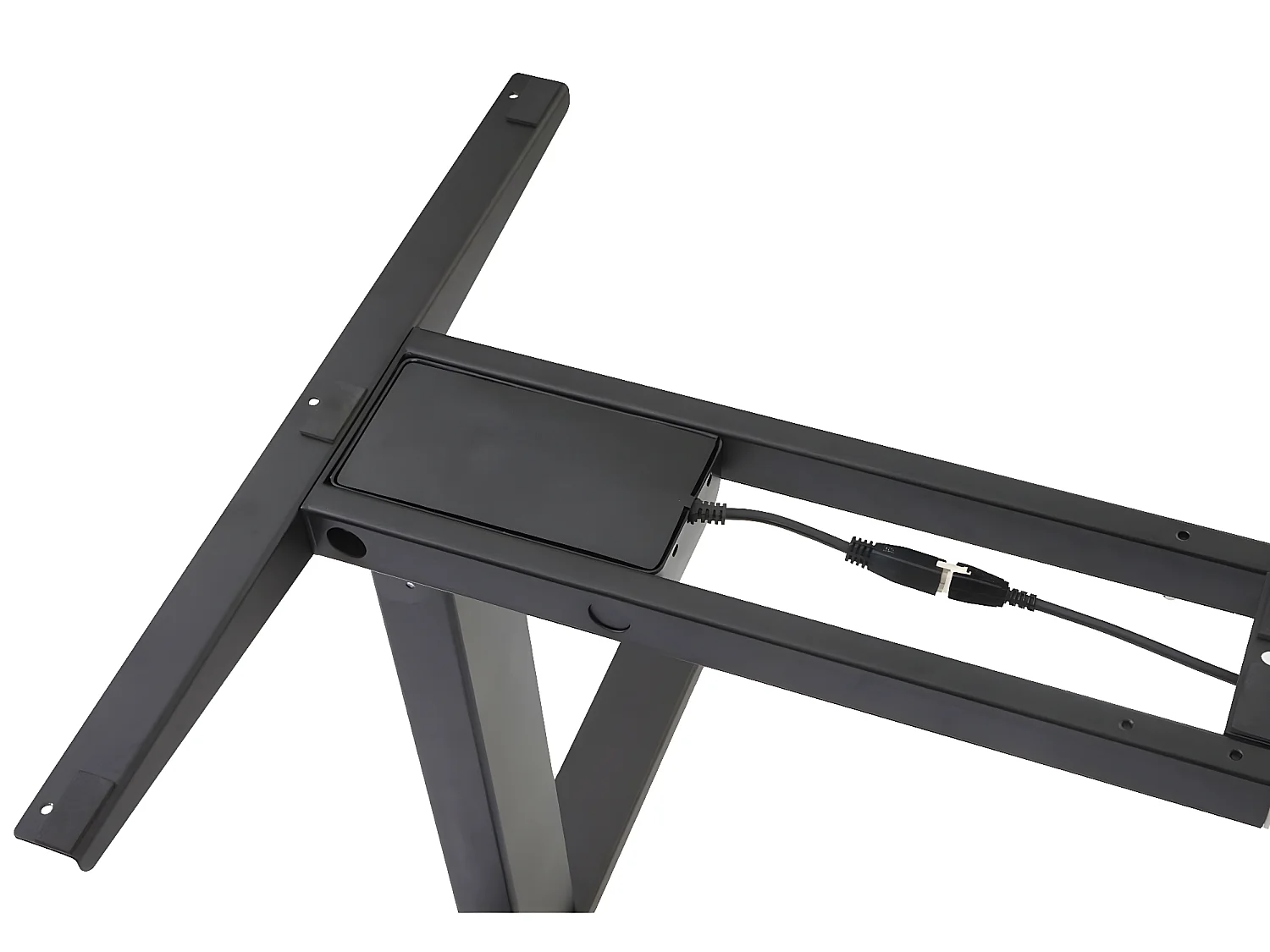 Gestell MCW-D40 für Eck-Schreibtisch, Schwarz