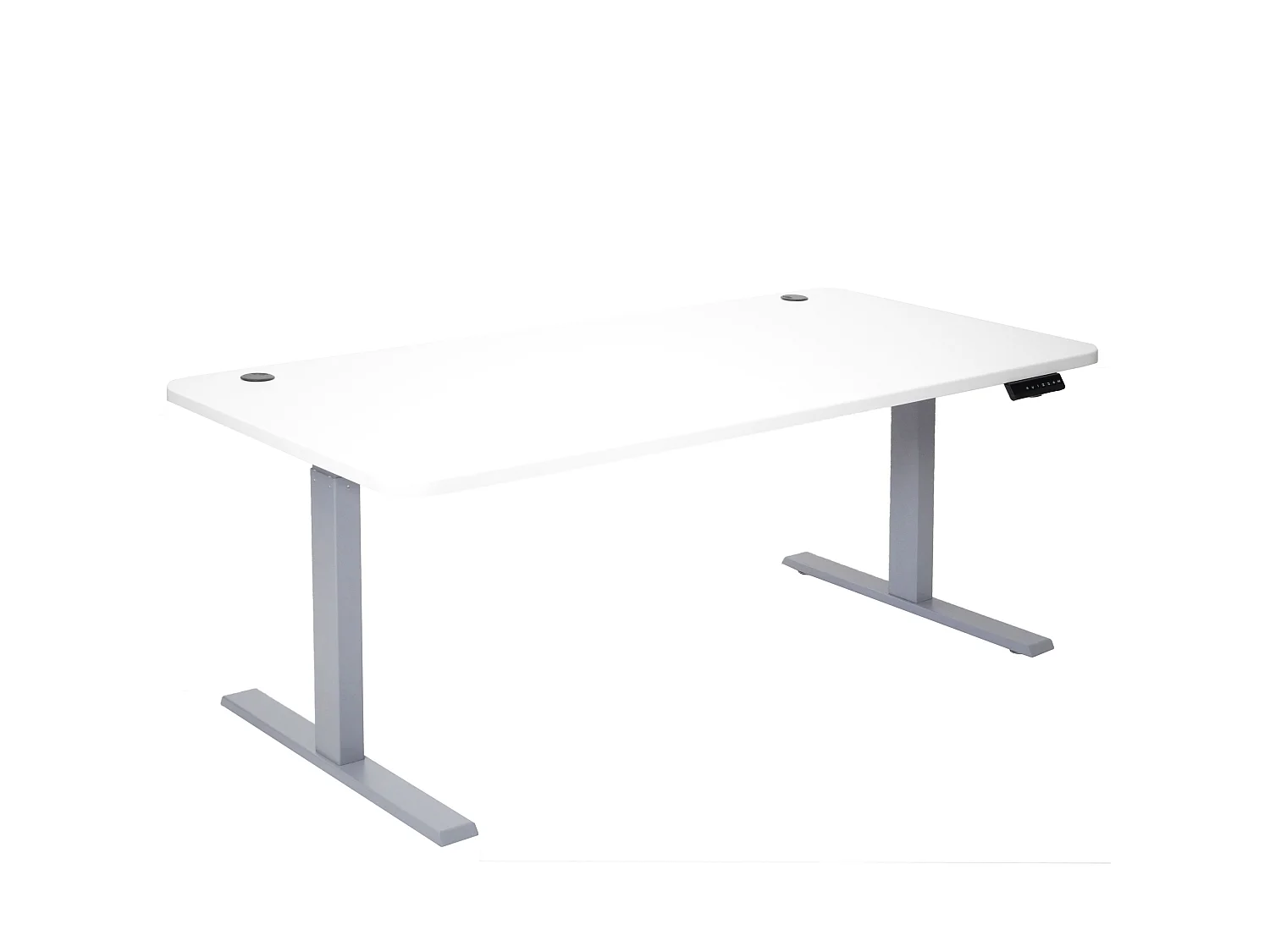 Schreibtisch MCW-D40, Weiß, grau