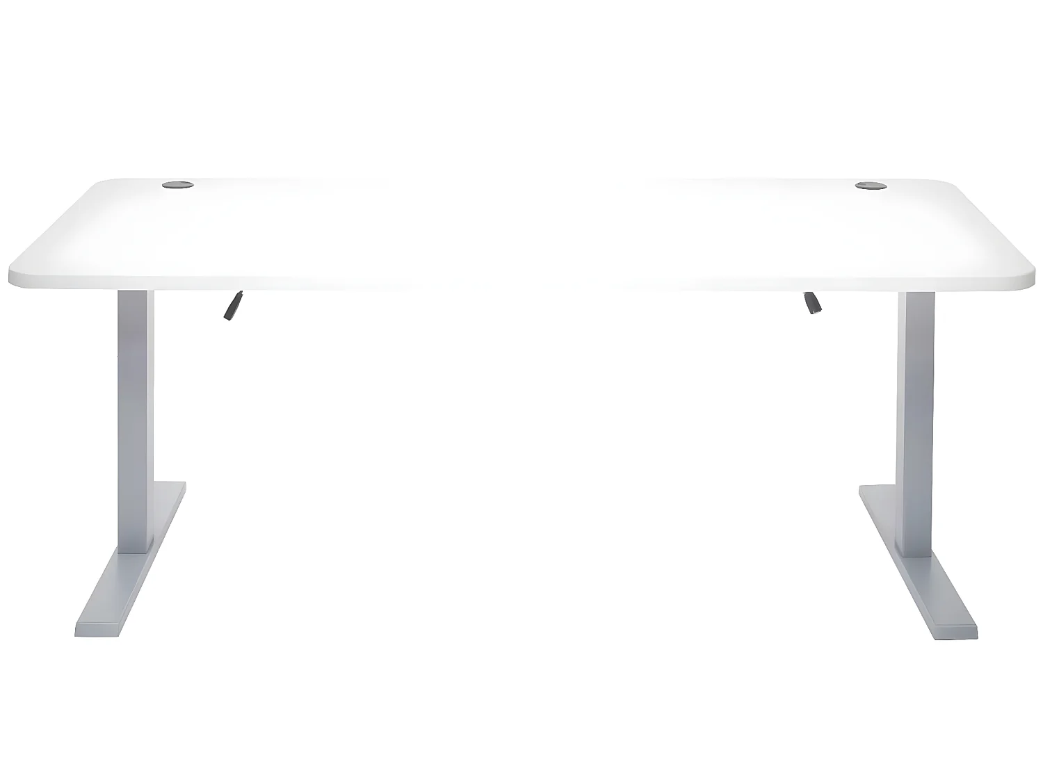 Schreibtisch MCW-D40, Weiß, grau