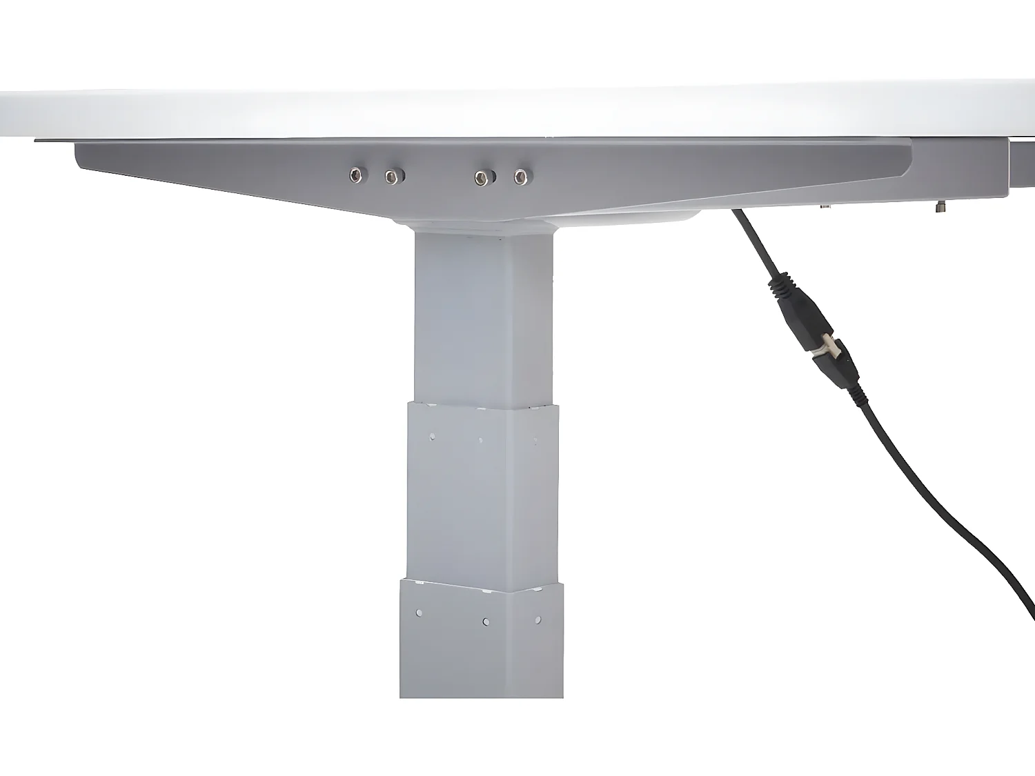 Schreibtisch MCW-D40, Weiß, grau