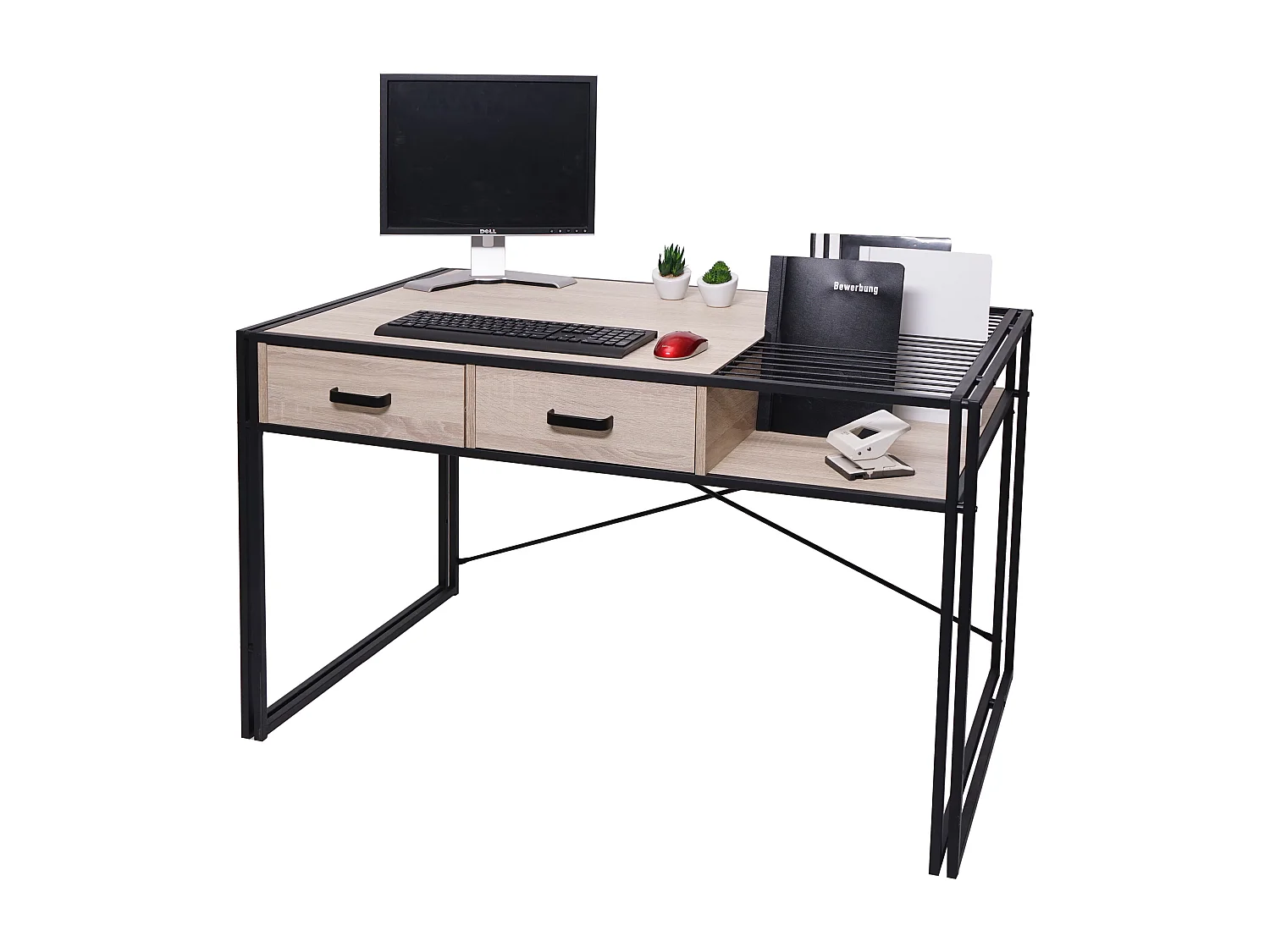 Biurko MCW-H91,  wygląd dębu